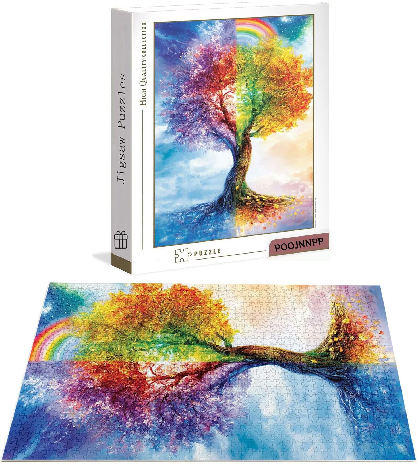 Puzzle 1314 Pezzi per Adulti e Ragazzi, Puzzle Sogno 6 7 8 Anni Giochi Educativi Sostenibili Con Motivi Per Adulti Da Gioco in Legno Di Alta Qualità Jigsaw Albero della vita per Gioco Familiare B-6240