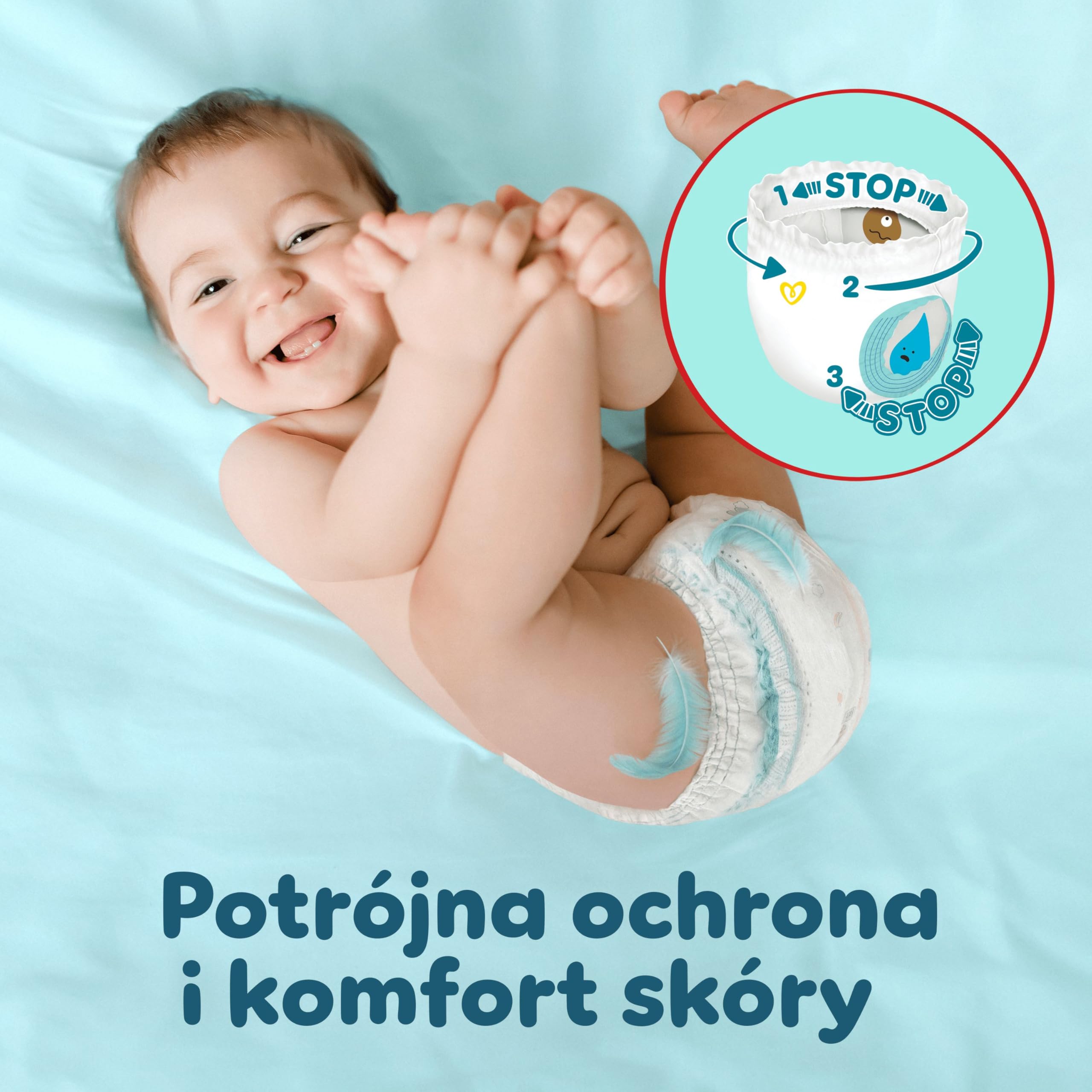 Pampers Premium Care Couche, Taille 7, 80 Couches, 15kg+