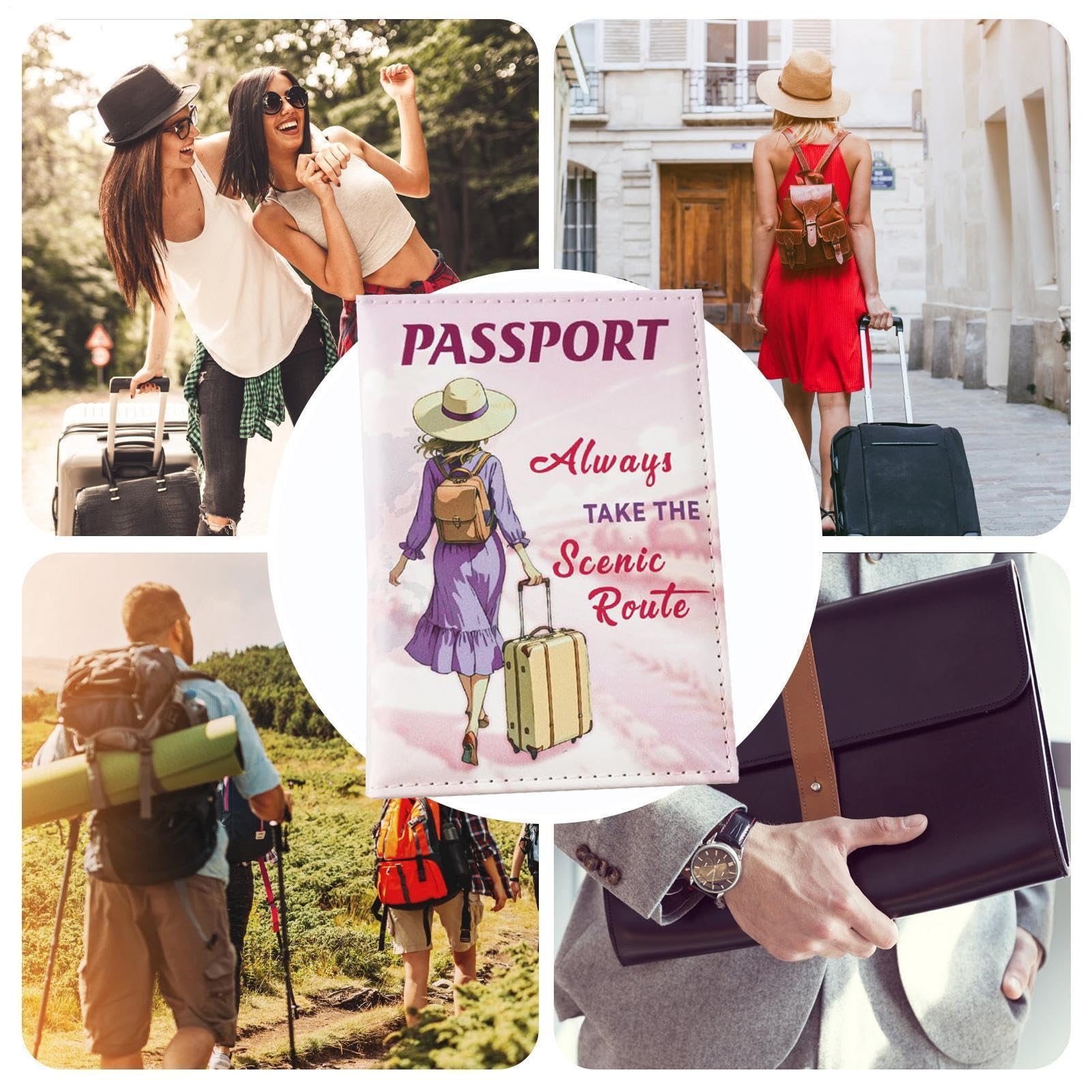 Portafoglio Passaporto per Viaggi Portacarte da Viaggio | Borsa Portamonete Resistente all'Acqua per Famiglie Coppie Uomini e Bambini