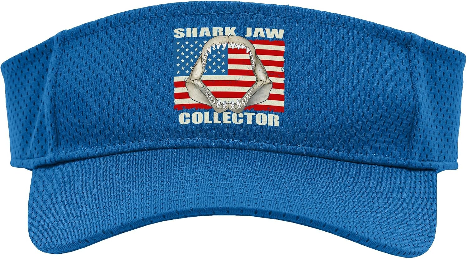 White Shark jaw Collector Sport Sun Visor