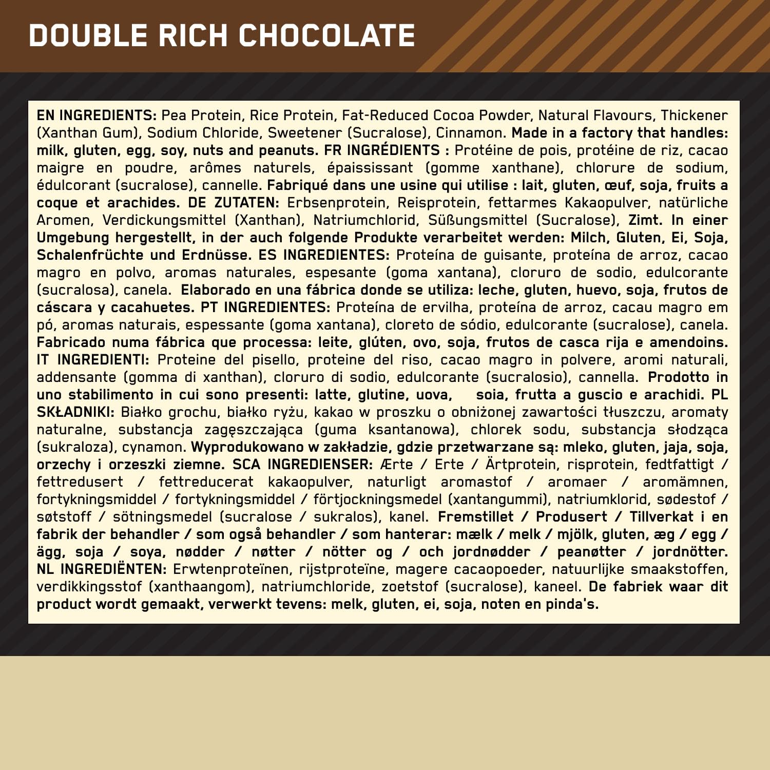 Optimum Nutrition Gold Standard 100% Protéine Végétale, Goût Double Chocolat Riche, 684g, 20 Doses