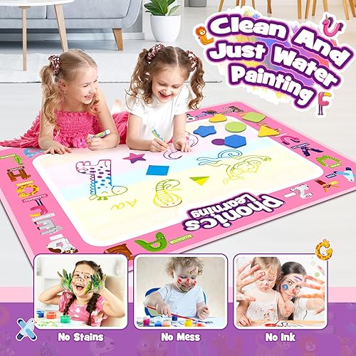 Miniatura 9 de Juguetes para niños de 3, 4 y 5 años, regalos de unicornio para niñas, tapete de garabatos de agua, juguetes educativos de aprendizaje preescolar,