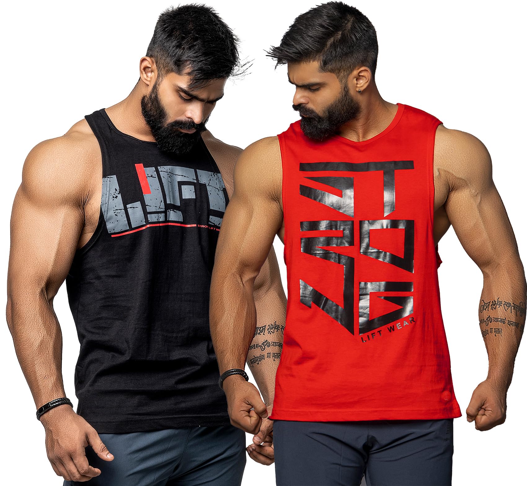 Men's Cotton Round Neck, Sleeveless, Super Combed Gym Vest