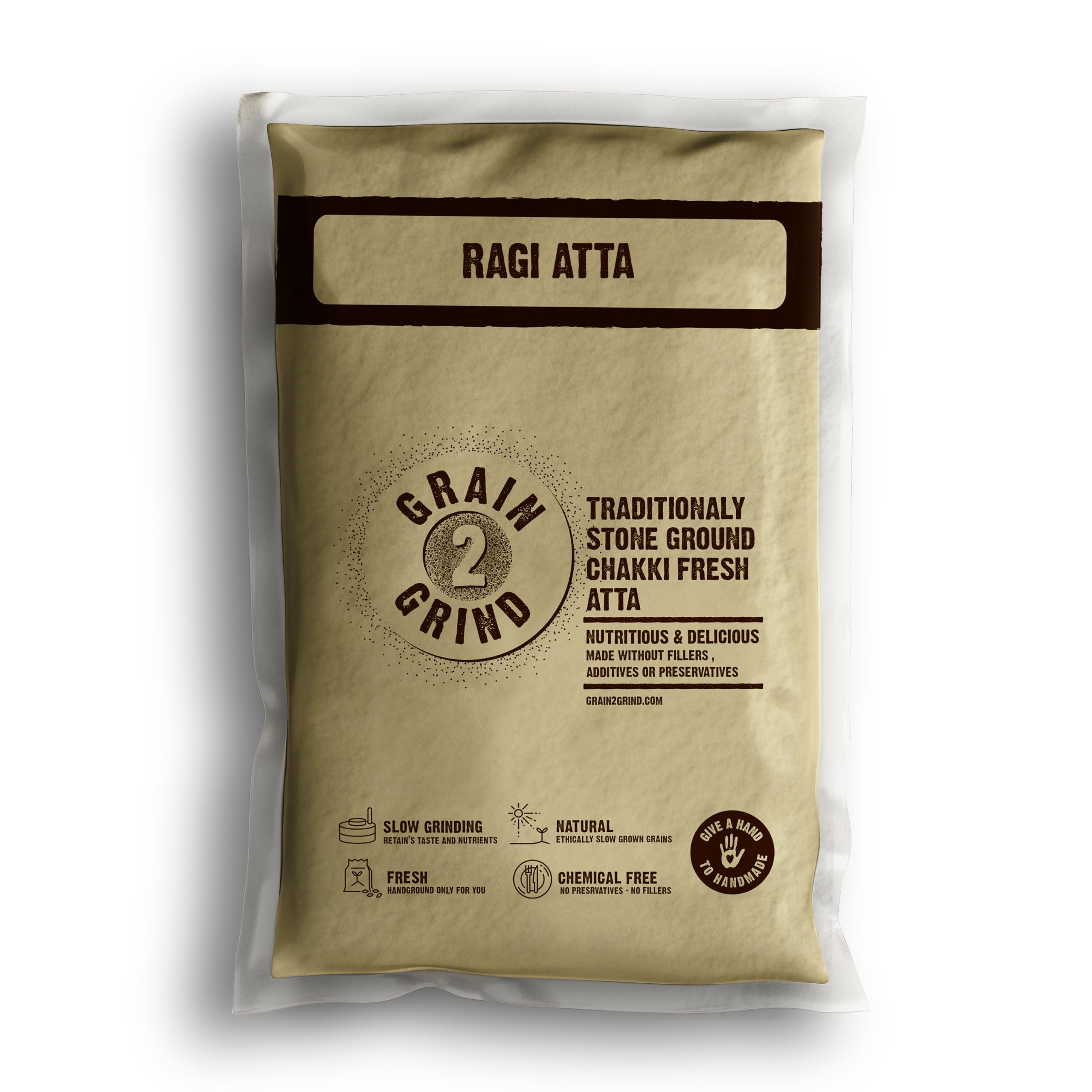 Grain2Grind - Ragi Atta 900 Grams - Whole Grain Finger Millet Flour for Wholesome Cooking | Rich in Calcium, Iron, and Fiber |Perfect for Rotis, Dosas, and Nutrient-Packed Recipes (900) (B0CT934RV7) Amazon Price History, Amazon Price Tracker