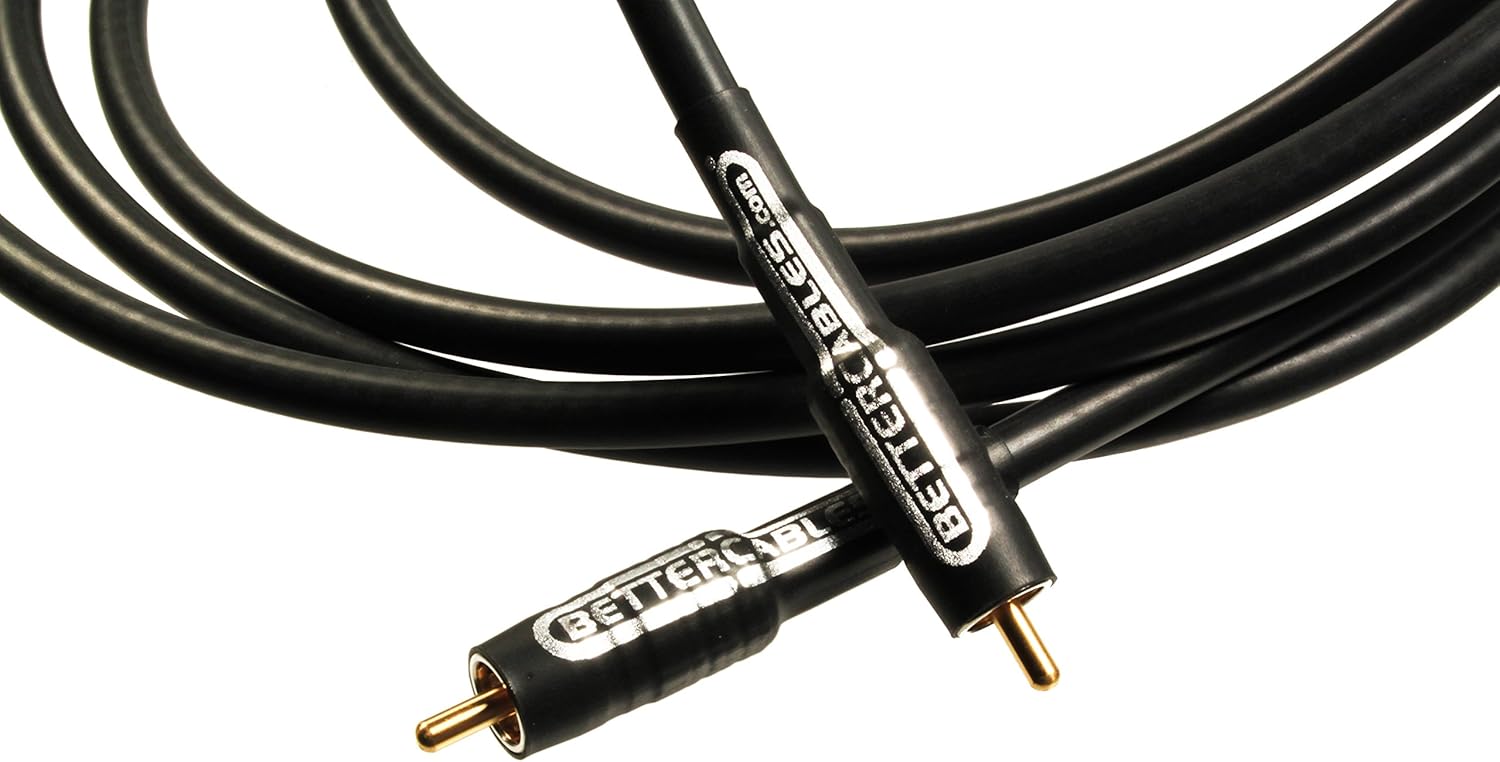 Better Cables 3 meter (9.84 feet) Silver Serpent Digital Coax Cable HighEnd, High