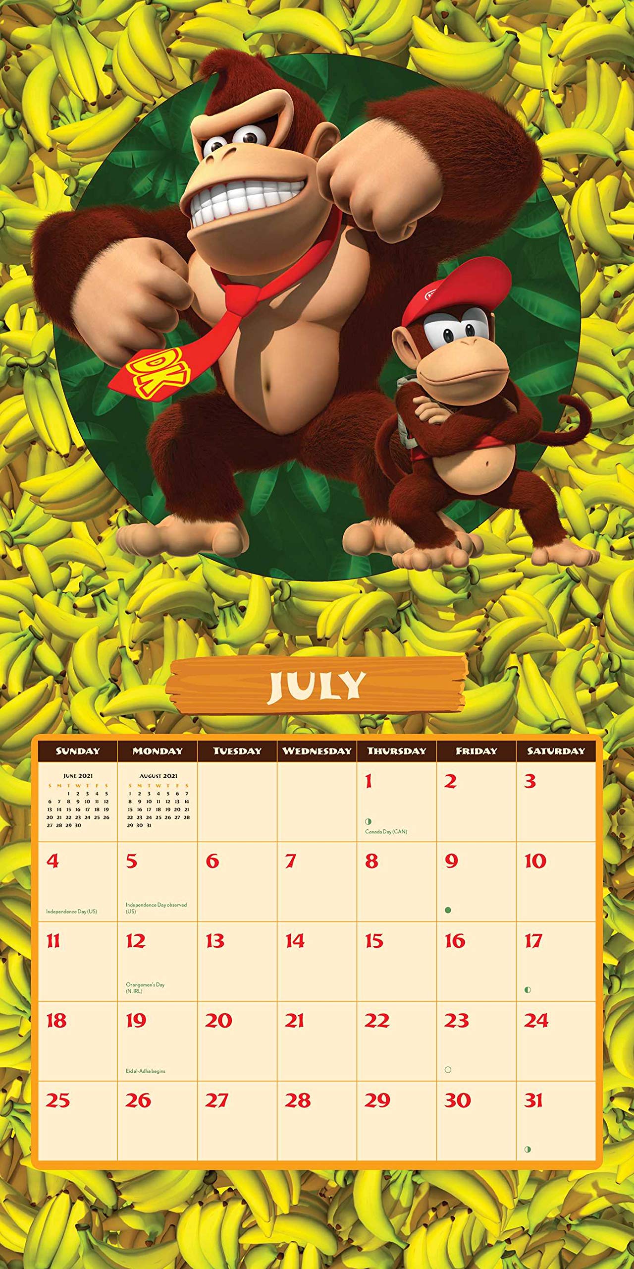 Donkey Kong 21 Wall Calendar Nintendo Books Amazon Ca