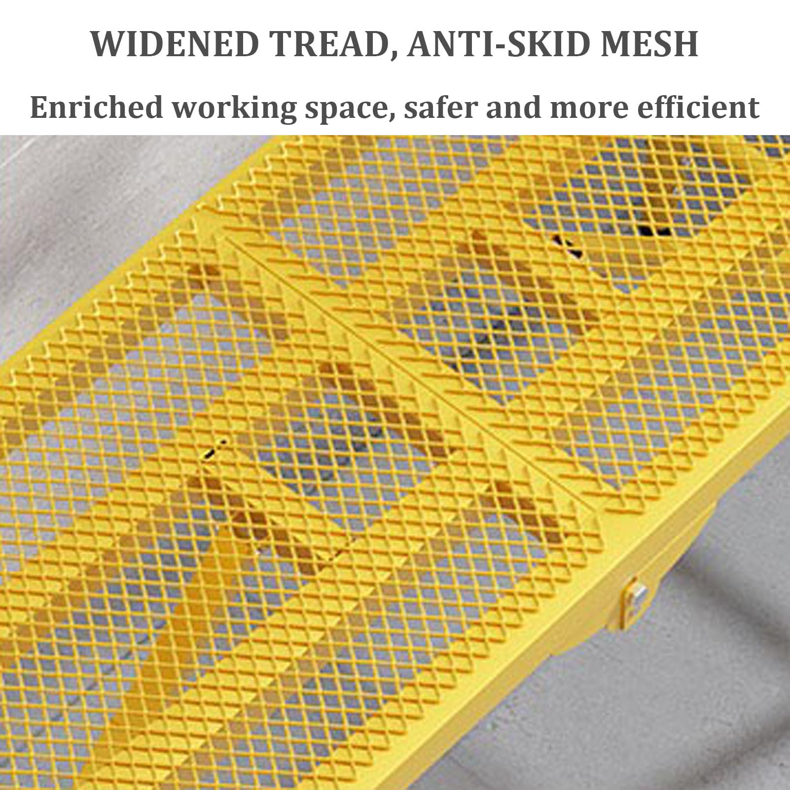Escalera de Aluminio Plegable de Alta Resistencia con Plataforma de Trabajo Ajustable, Taburete de andamio Multiusos para Pintura de Paneles de Yeso e ingeniería del hogar, Banco de Trabajo