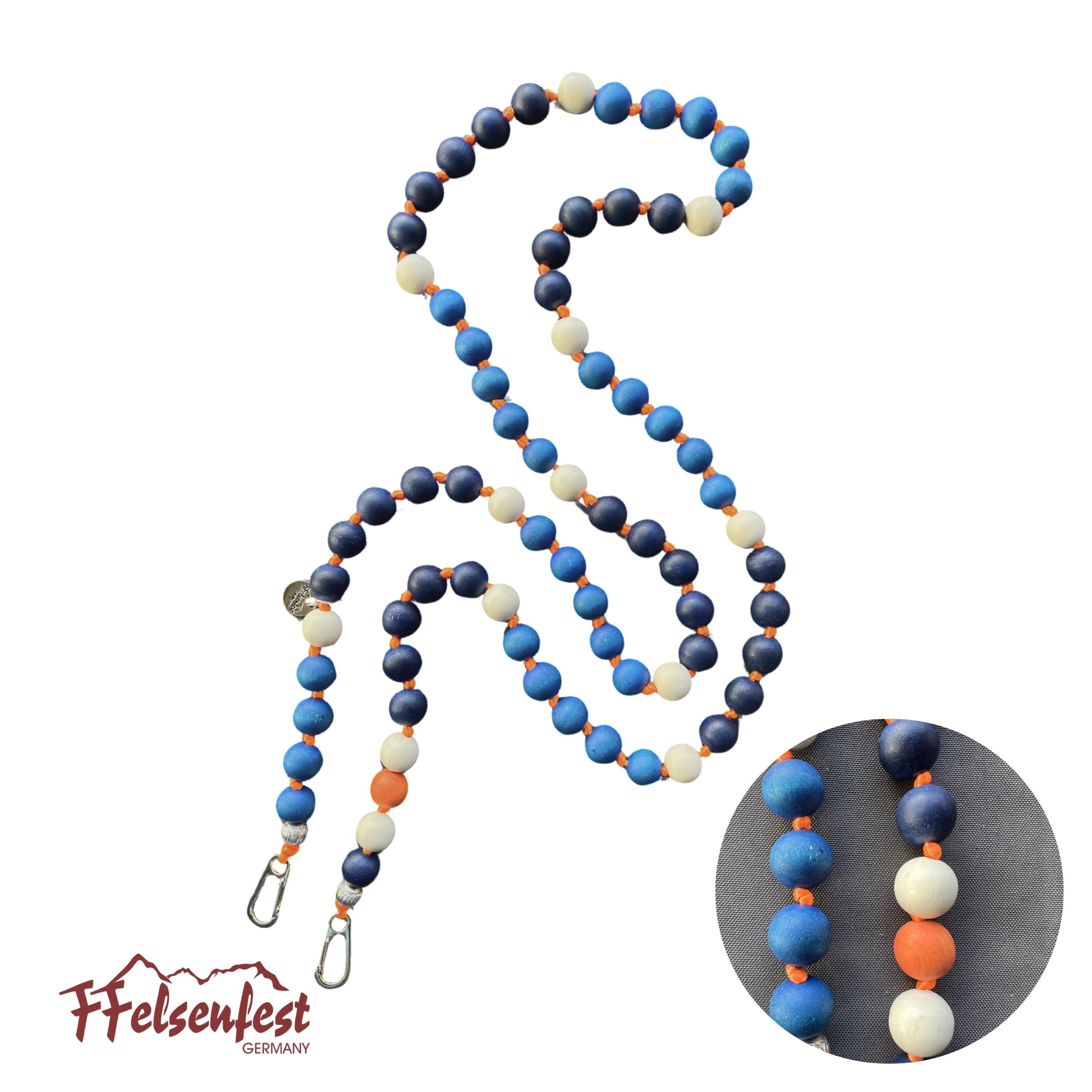 Handykette Lang Holzperlen multicolor I ø15 mm I Länge ca. 138 cm I H0103
