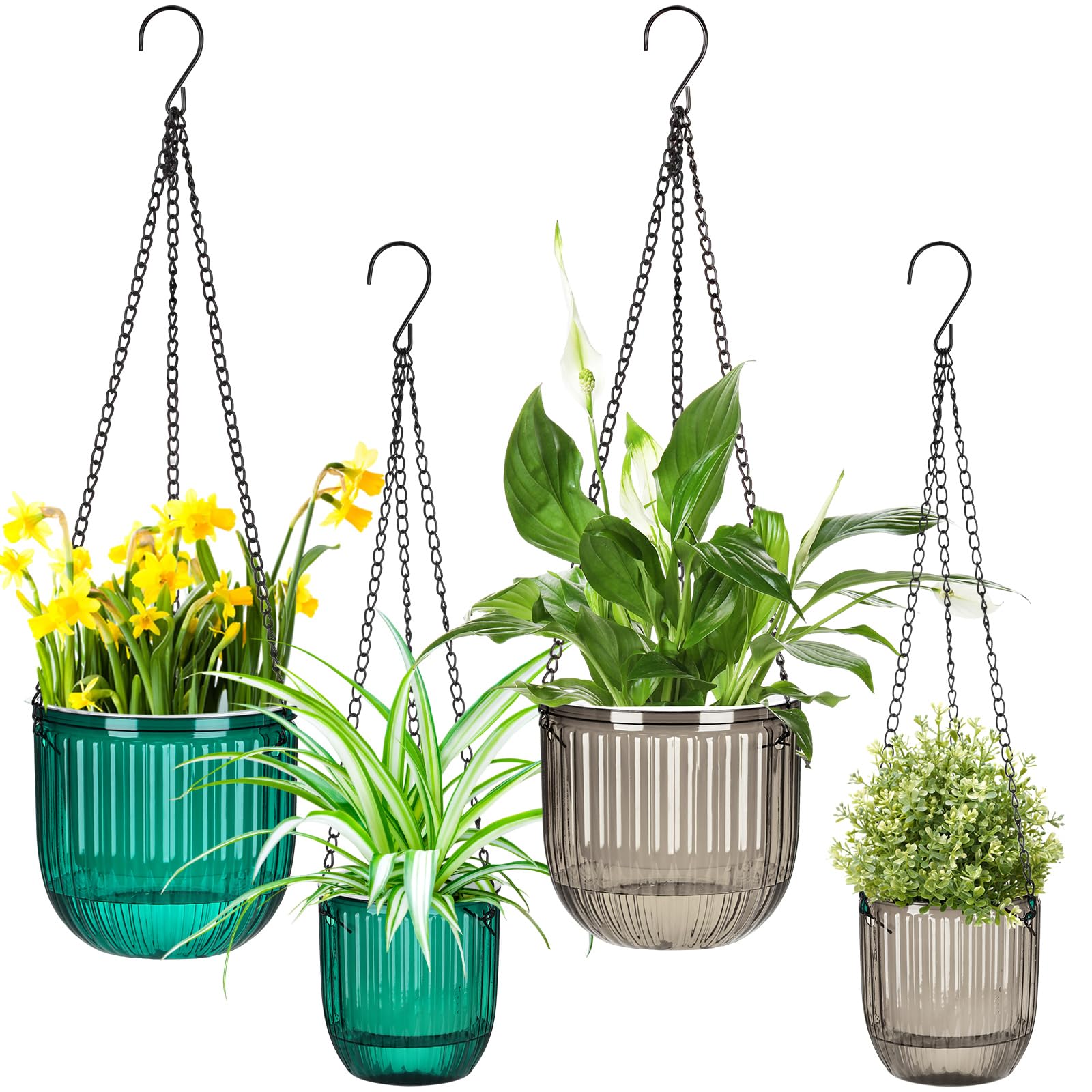 Maxcheck Self-Watering Hanging Planters