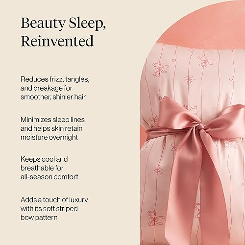 Vista 93 de Kitsch - Funda de almohada de satén con cremallera de tamaño queen/estándar, para el cabello y la piel, funda refrescante más suave que la seda