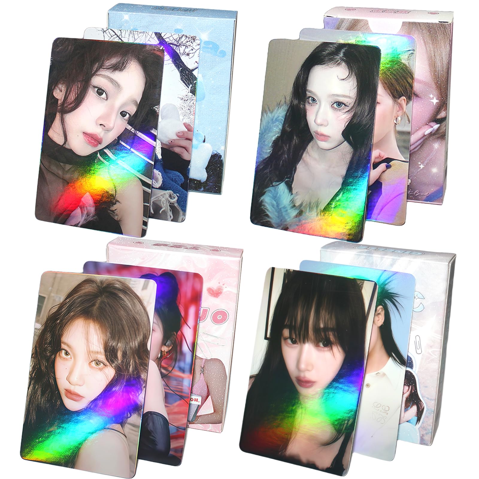 Amazon.com: PYAJUU 4Pack/200Pcs Aespa Photocard Set KPOP