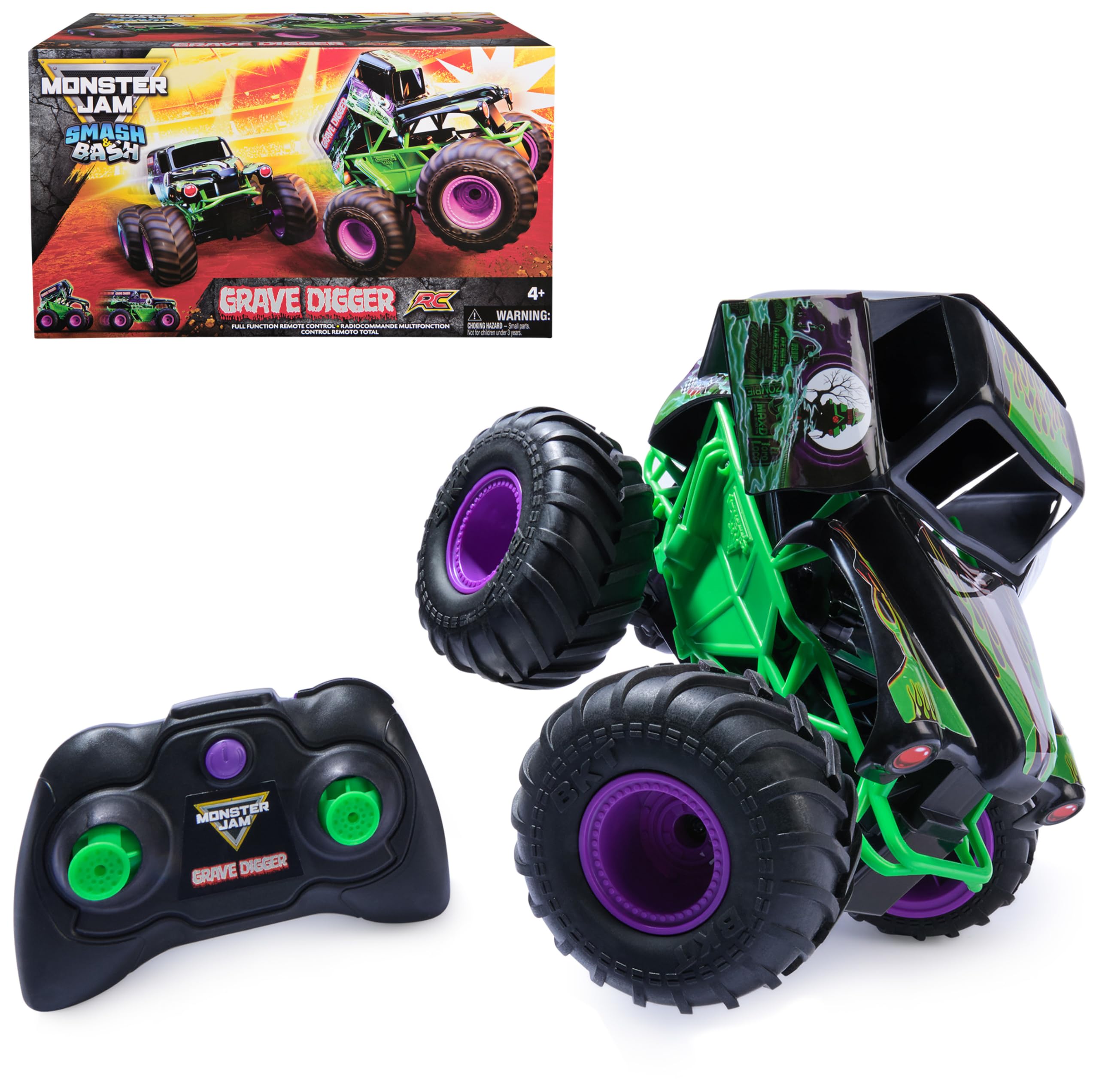 Smash 'n Bash Grave Digger – ferngesteuerter Monstertruck (1:15, 2,4 GHz)