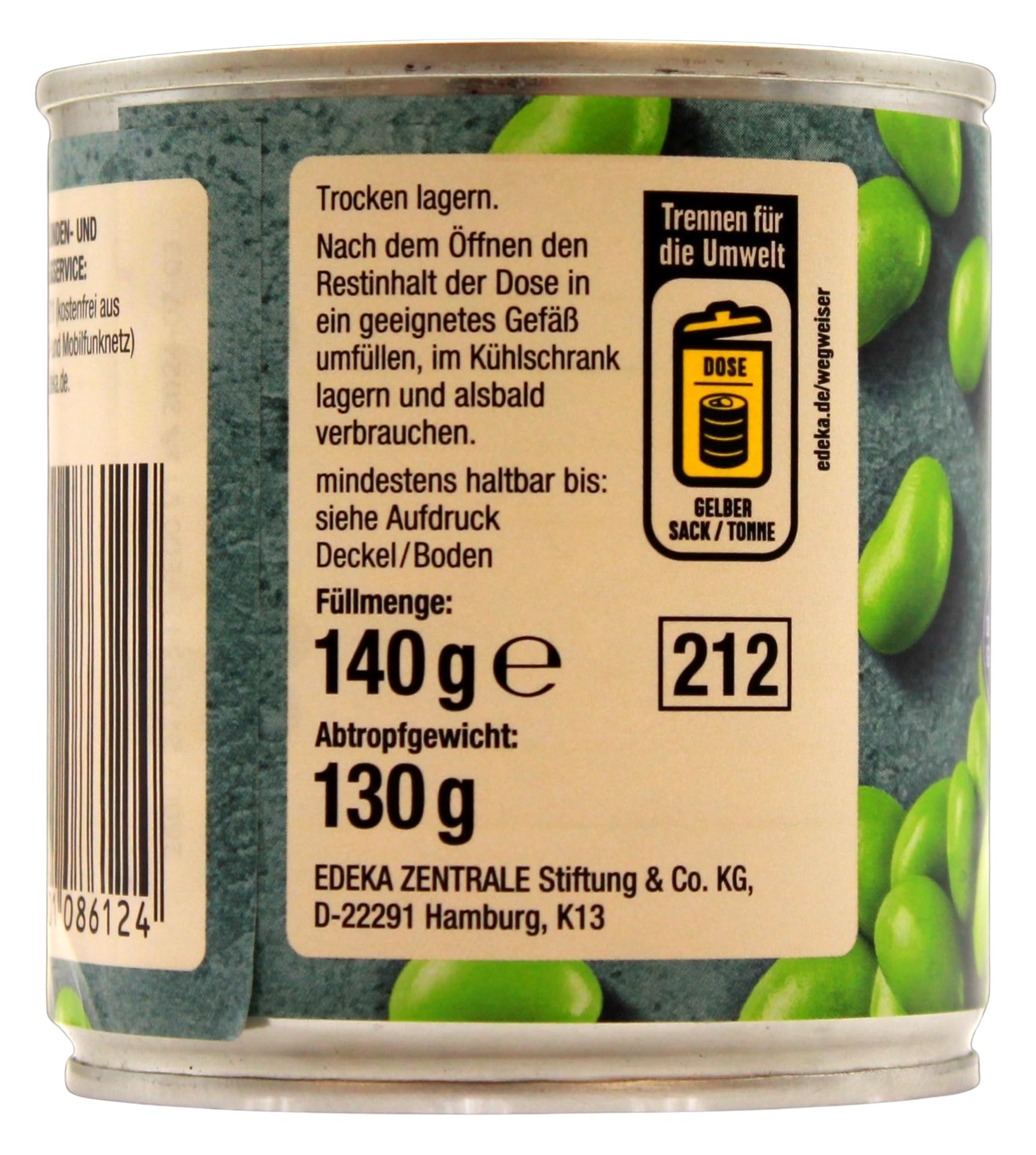 Herzstücke Edamame Sojabohnen, 24er Pack (24 x 130g)