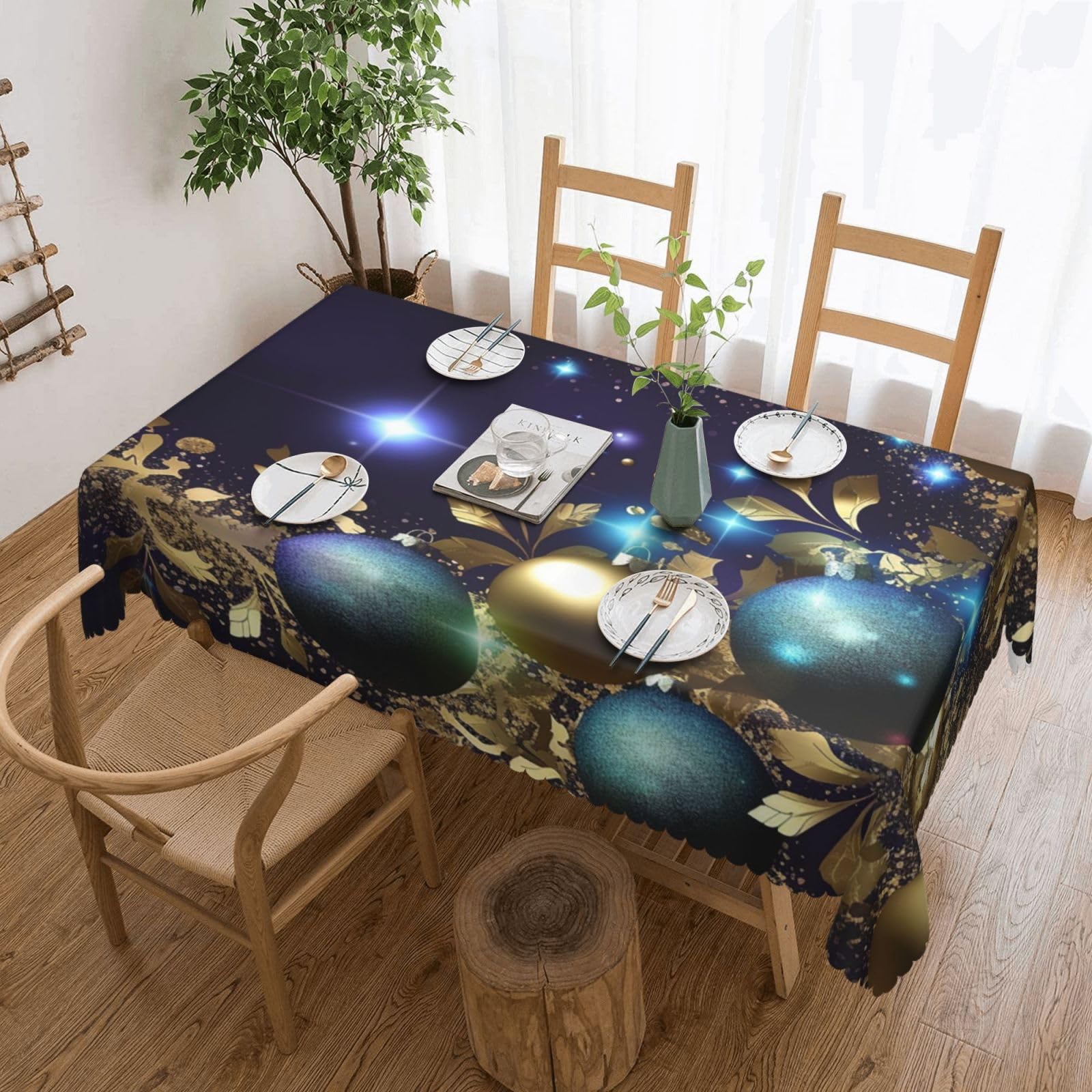 Nappe de table rectangulaire imperméable lavable et anti-tache