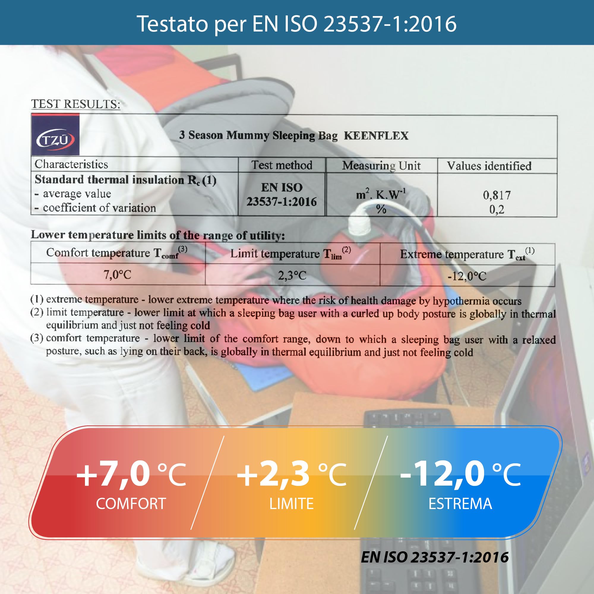 Sacco a pelo per adulti – Piccolo e ultraleggero – 3 stagioni (1500 g) e sacco a pelo estivo (900 g) – per campeggio e attività all'aperto