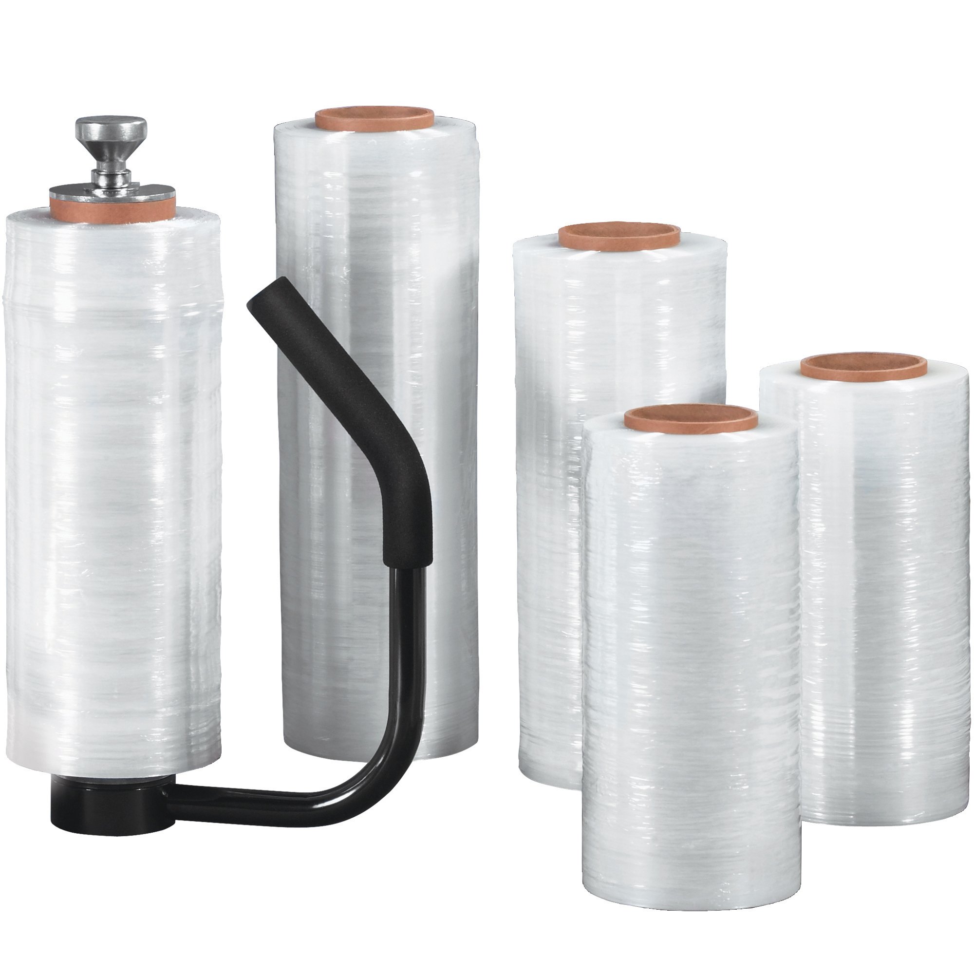 Aviditi Lot de 4 rouleaux de film étirable transparent de calibre 90 pour déménagement et expédition 45,7 cm x 450 m