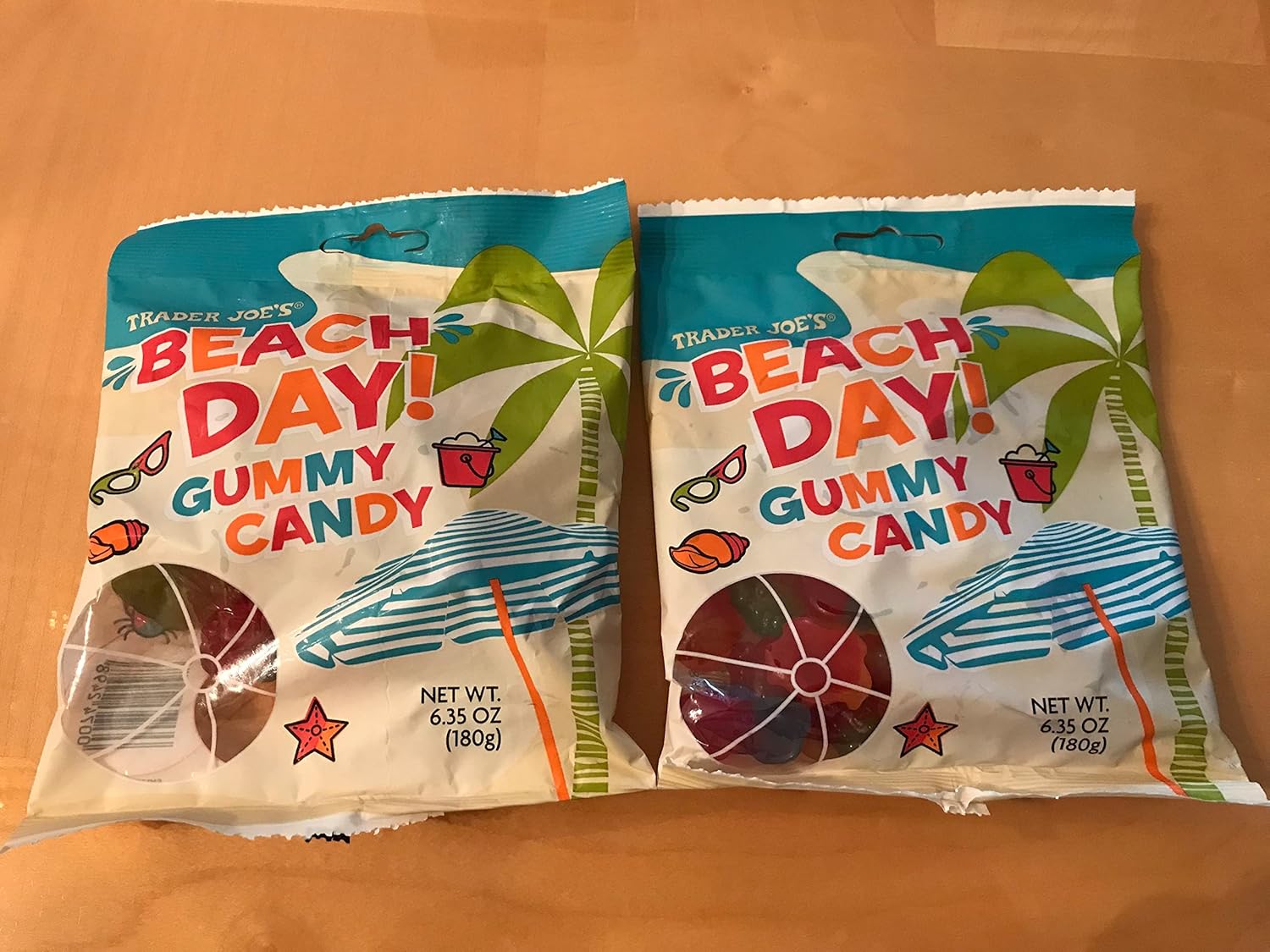 Trader Joe's Beach Day Gummy Candy 6.35 OZ (Pack of 2