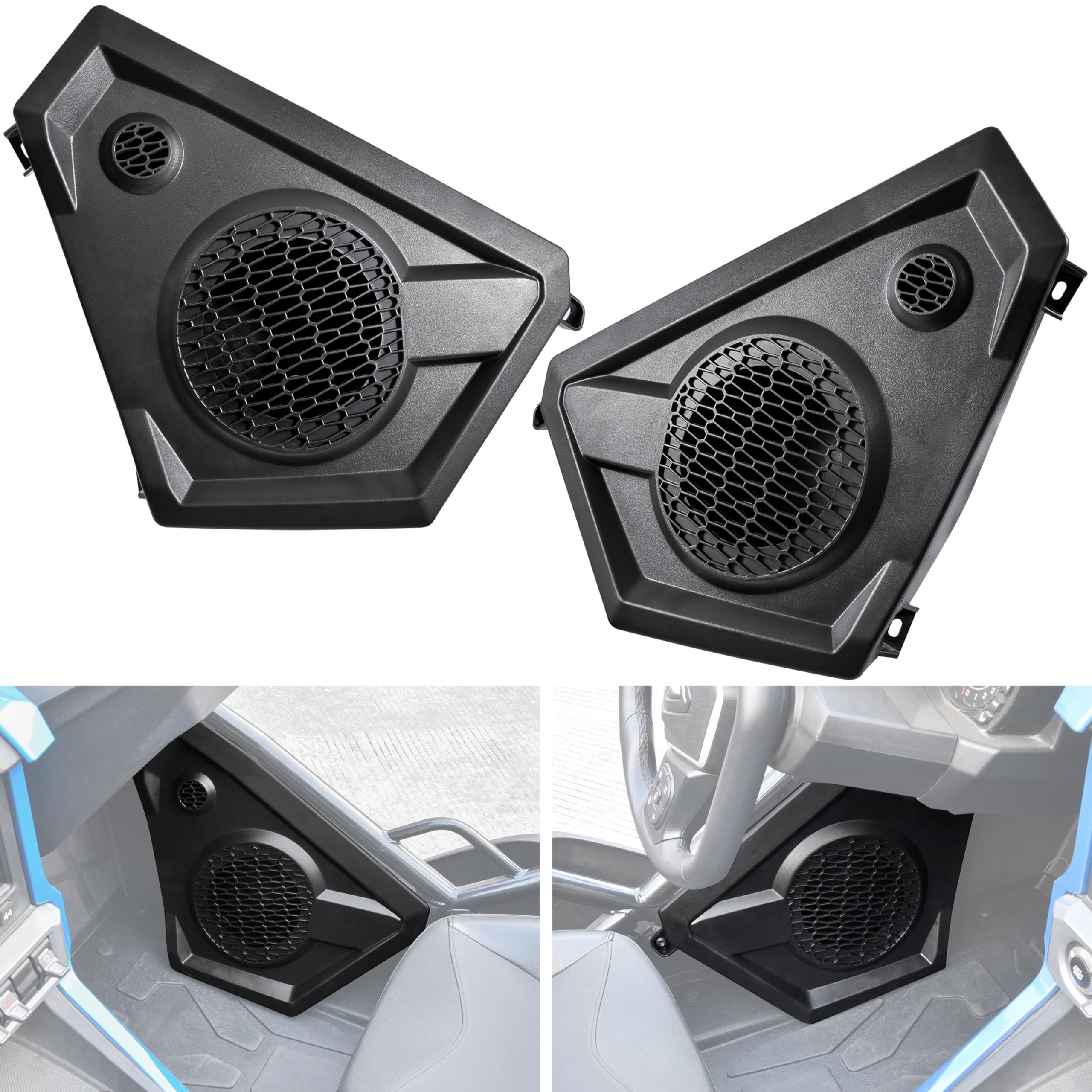 SAUTVS Speaker Enclosures for 2018-2020 Polaris Slingshot, Speaker Pods Panels for Polaris Slingshot SLR SL R 2018-2020 Accessories (2PCS), Replace