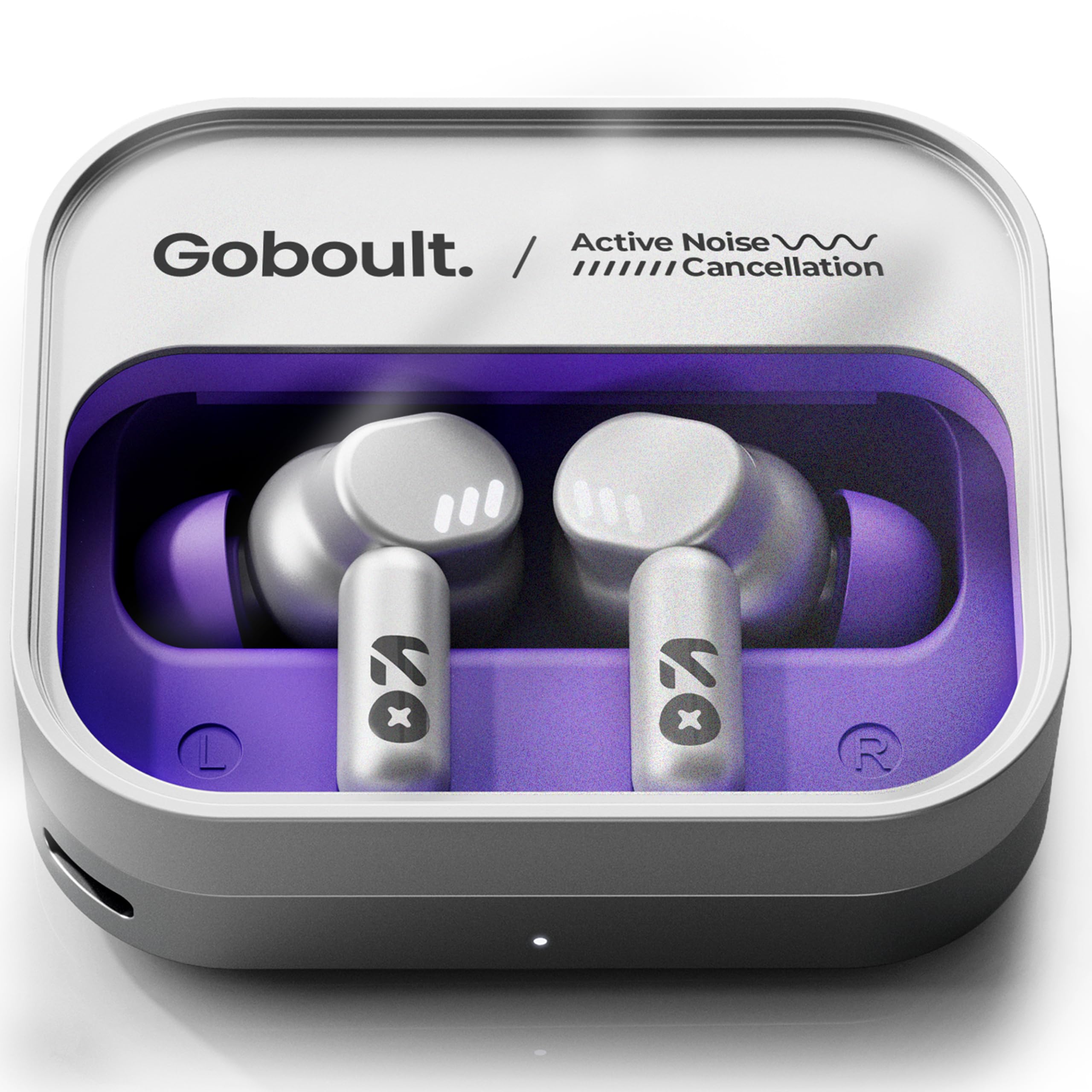 GOBOULT Newly Launched Tenet Pro with ANC TWS Earbuds, 75H Playtime, Amp App Support, 32dB ANC, Quad Mic ENC, Dual Device Pairing, 13mm Driver Ear Buds, Bluetooth 6.0 Wireless Earbuds (Forest White)-image-22