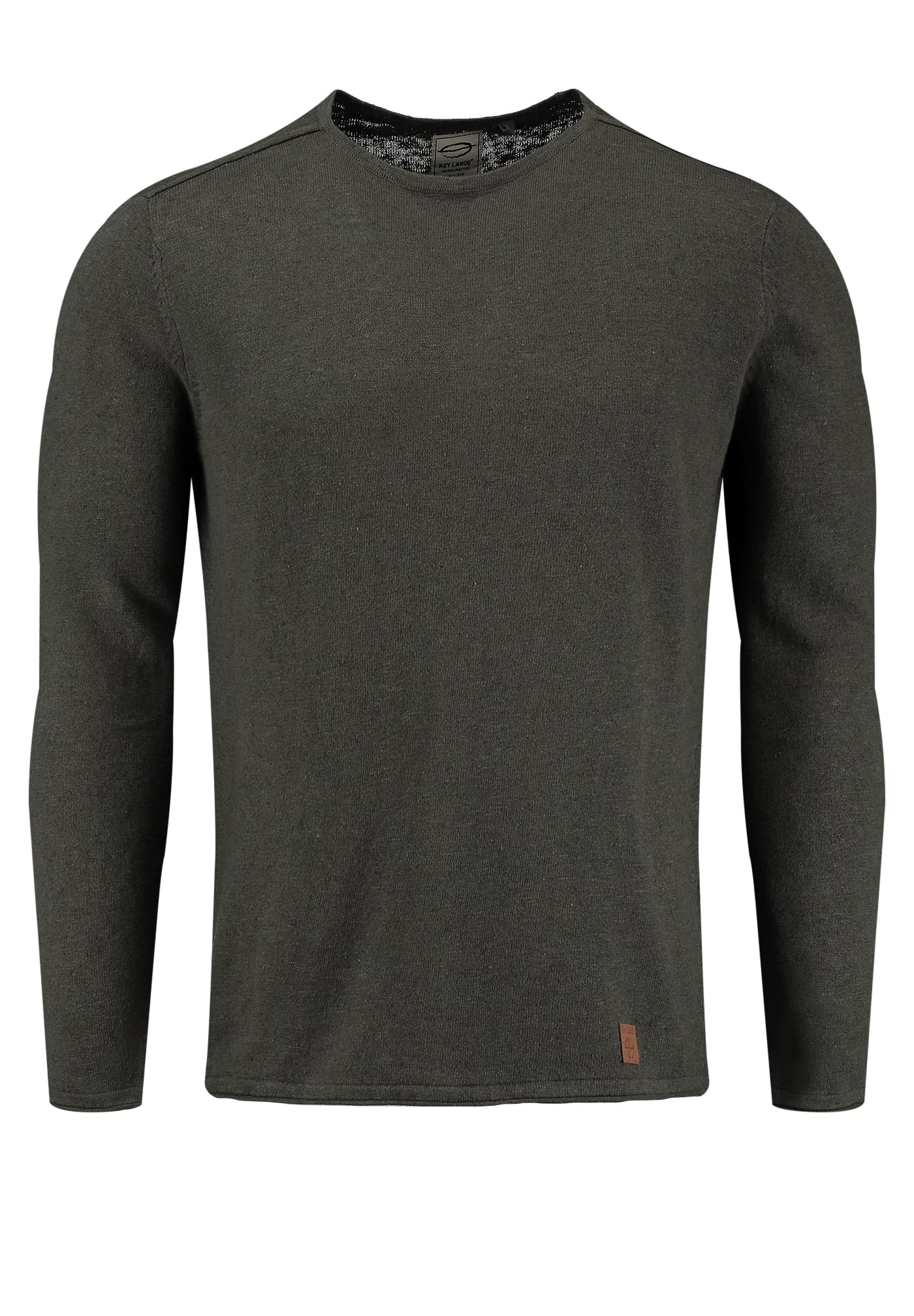 KEYLARGO Męski sweter MST KLGIANCARLO okrągły, khaki (1505), M