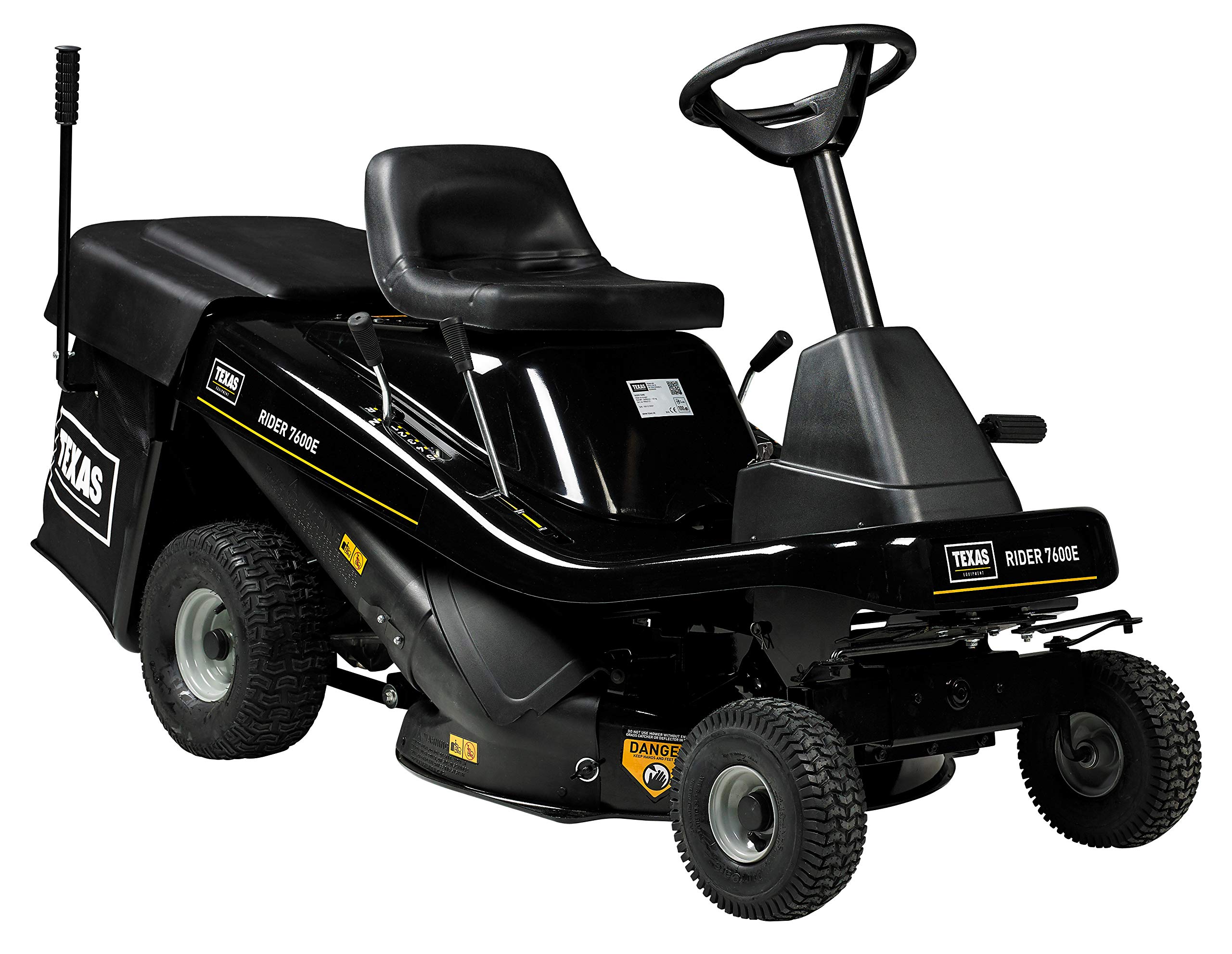 Texas Aufsitzmäher Rasen Traktor Rasenmäher Traktor Aufsitzrasenmäher Rasentraktor Rasenmäher Bulldog Gartentraktor Hochgrasmäher Rider 7600E 3in1 | 432cm³ | 12PS | 76cm | AHK | E-Start | | 5Vor+1R