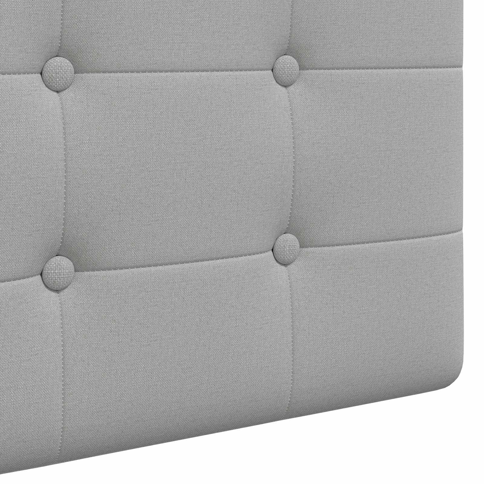 Cabecero colgante cama gris nube tela tapizada – 190 x 55 cm montaje en pared cabecero de cama juego para dormitorio habitación de invitados cojín de pared panel de cama