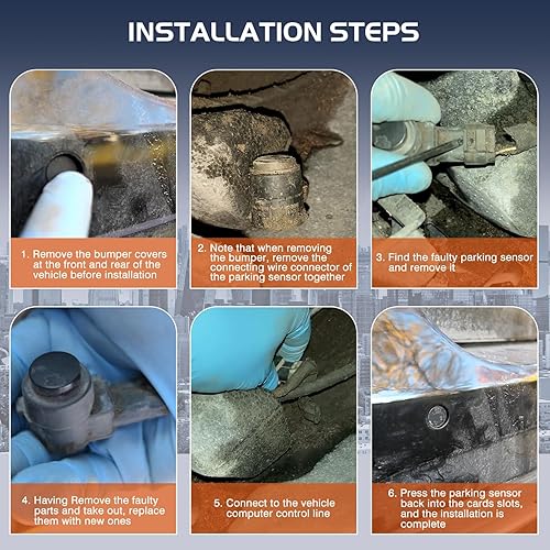 Miniatura 7 de ISINSWIFT GEARZAAR 89341-0C010 - Sensor de estacionamiento de respaldo inverso, con Totota RAV4 Tacoma Tundra 89341-0C021, 893410C011, 893410R030,