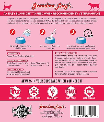 Miniatura 2 de Grandma Lucy's - Reemplazo simple - Pollo y arroz blanco 7 onzas