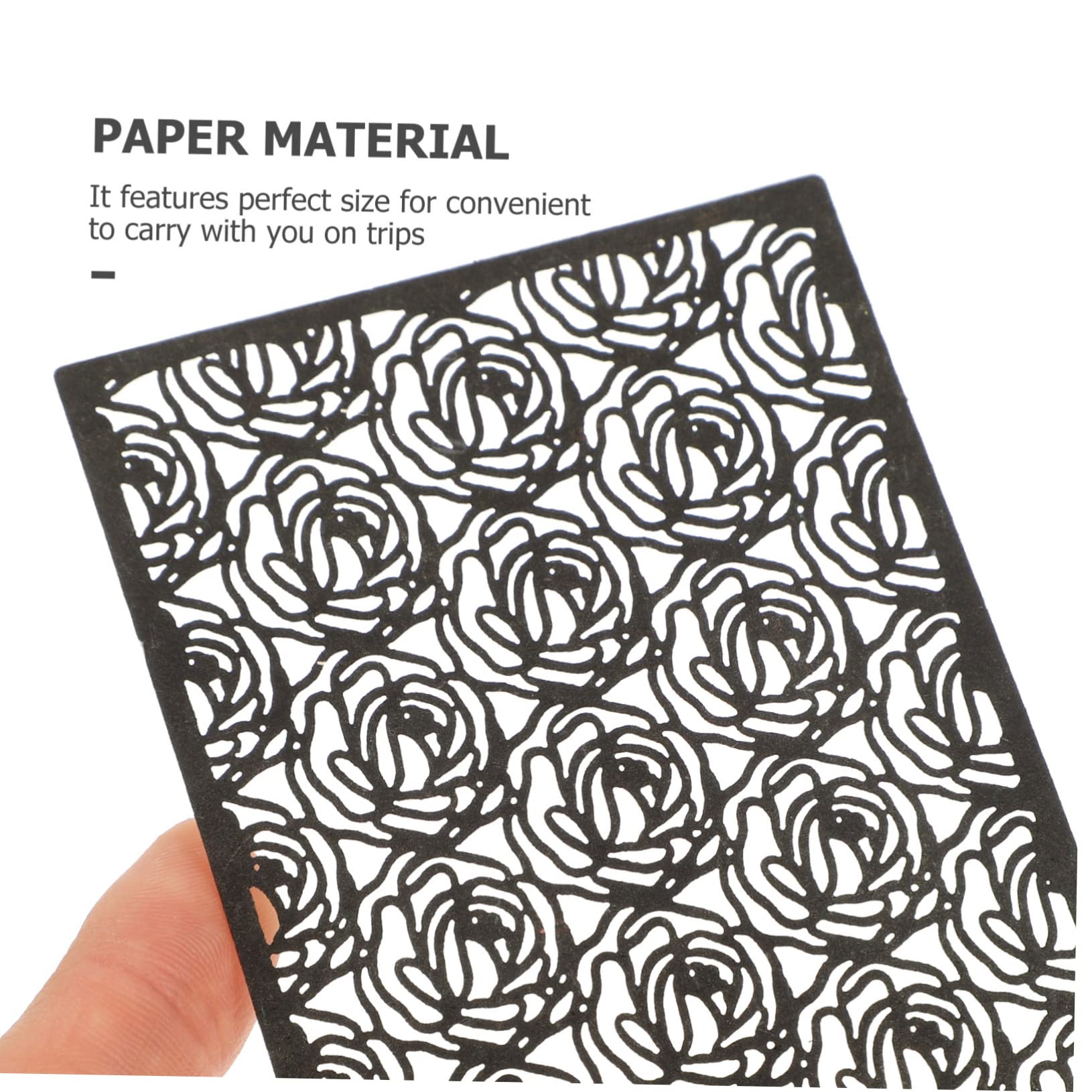 HOMSFOU 5 Sätze Geprägtes Hohlpapier Texturiert Scrapbooking Papierhandwerk Decoupage Paper Sammelalbum DIY Material Papier Journalpapier DIY-planerpapier 40 Blätter * 5