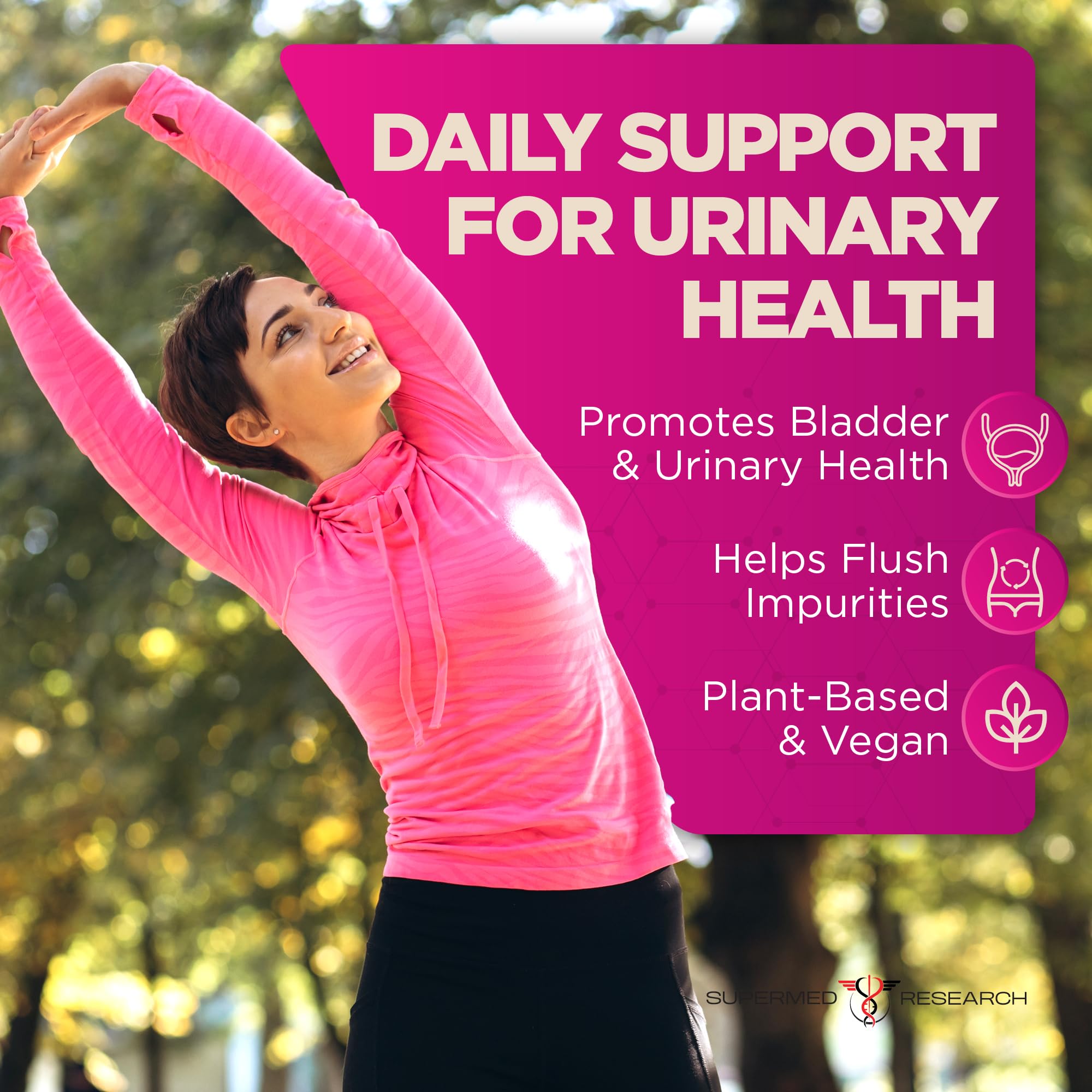 UTI Supplement – Bladder & Urinary Tract Health for Women with D-Mannose, Cranberry, Uva Ursi, Olive Leaf, Marshmallow Root and Oregano – Non-GMO Vegan UTI Pills (120 Capsules) — Amazon image 4