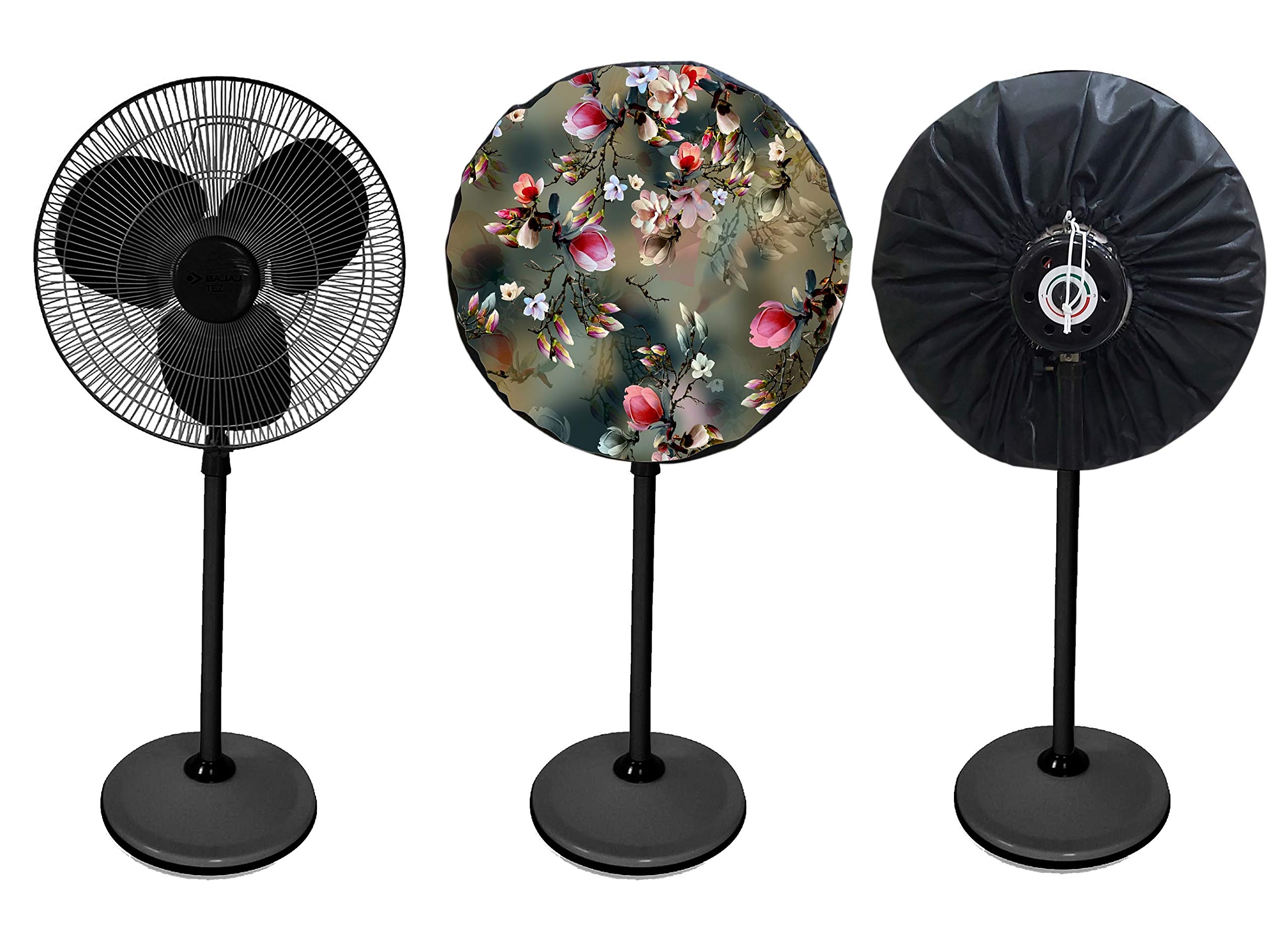 HomeStore-YEP Elegant 23-Inch Waterproof Printed Standing Fan Cover : Protect & Beautify Your Fan Pack Of 1 Pc (Green)-image-42