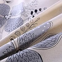 Vista 8 de Funda de edredón tamaño Queen 5 piezas ultra suave lavado floral funda de edredón con cierre de cremallera