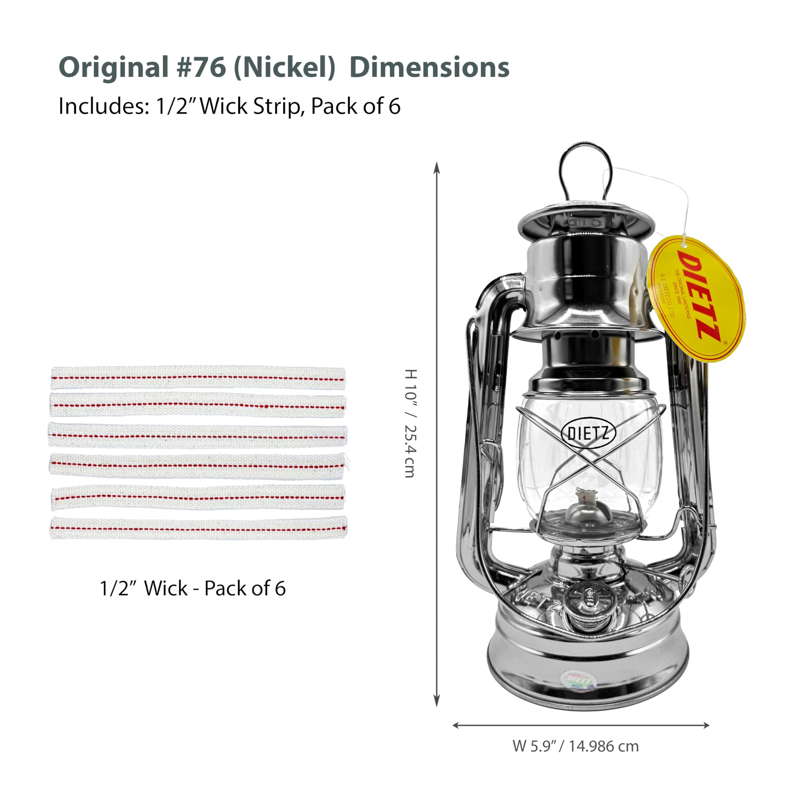 Amazon.com: Light of Mine - Dietz #76 Original Nickel Oil Lantern