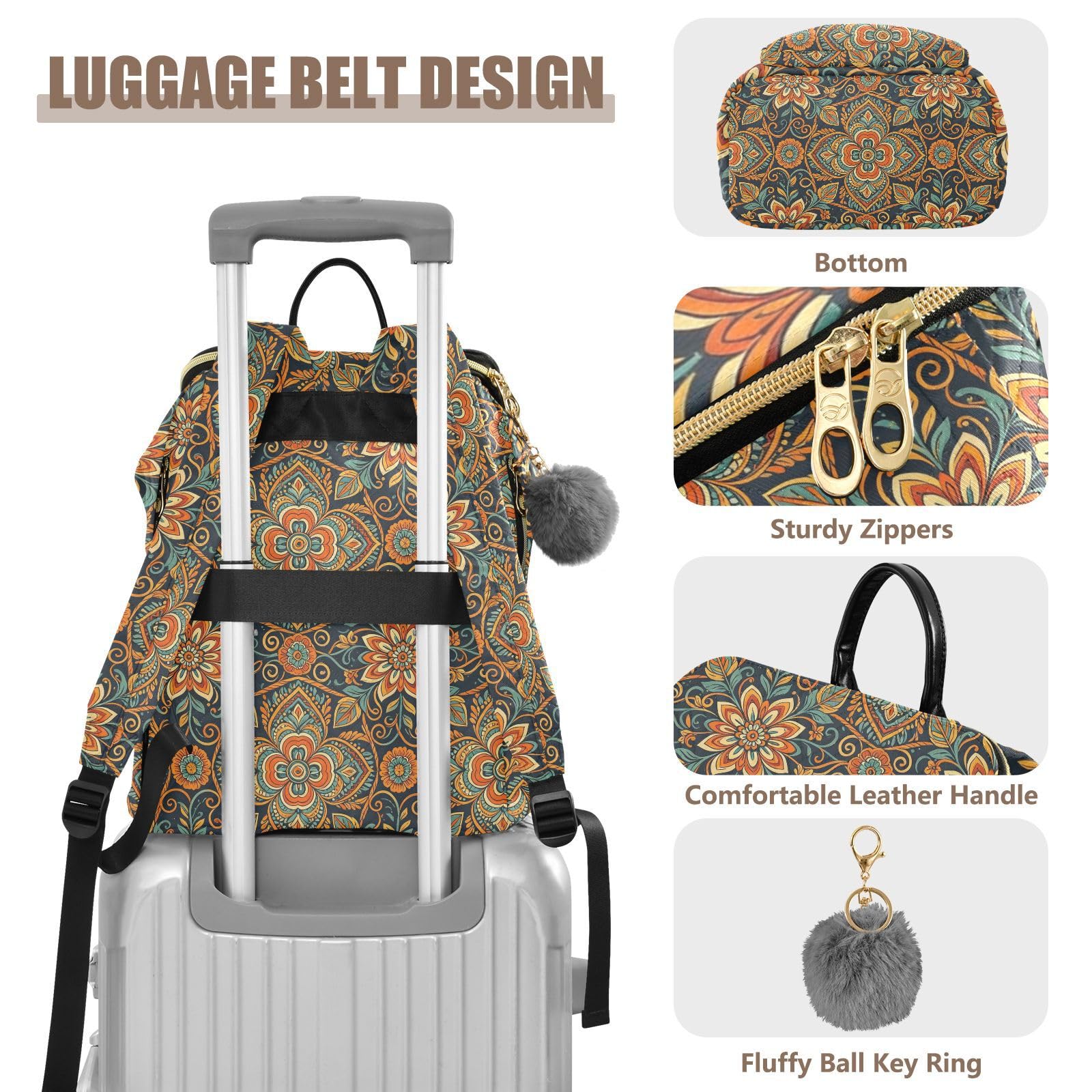 Zaino da donna 15L moda multifunzionale portatile zaino borsa