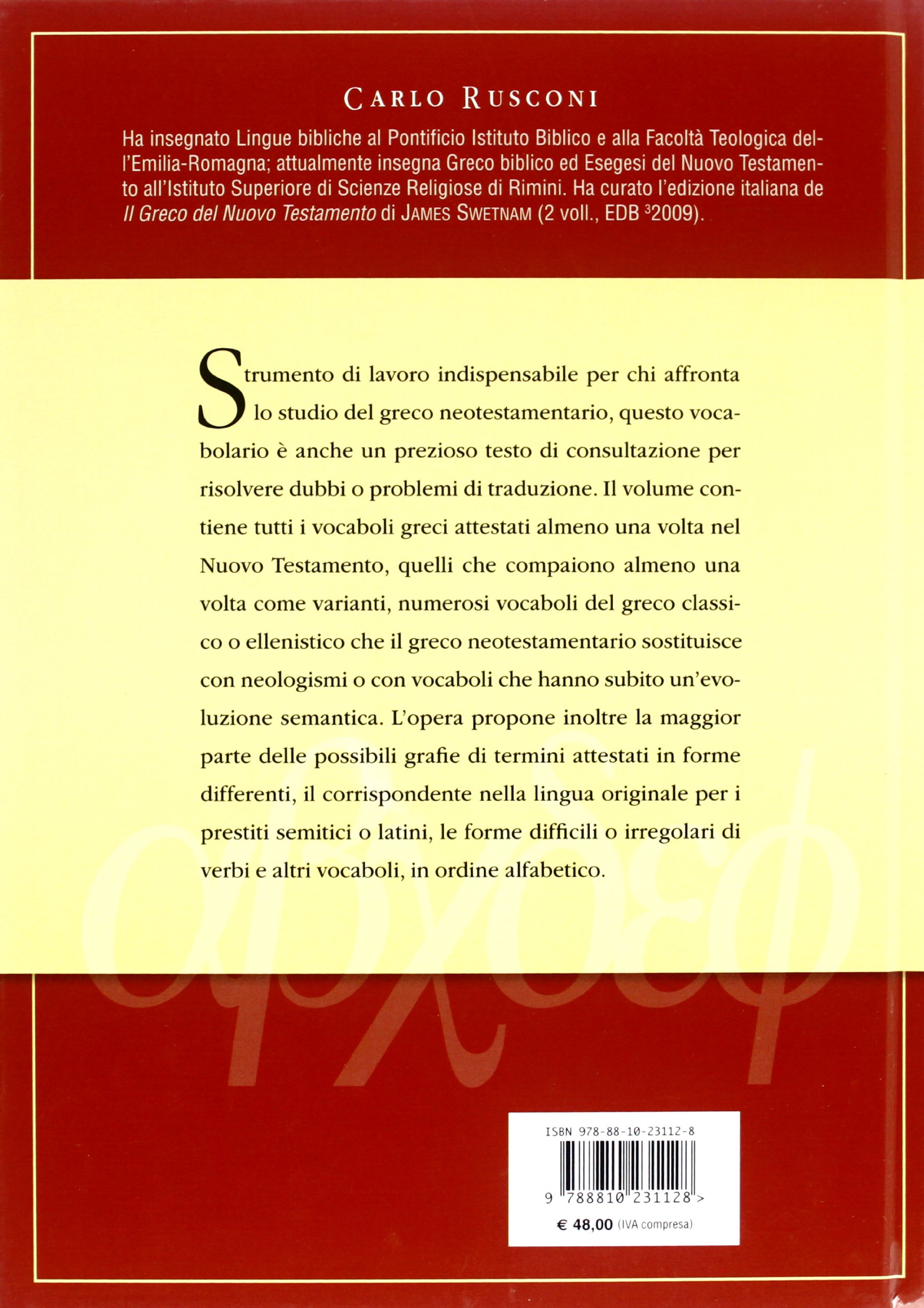 Vocabolario del greco del Nuovo Testamento