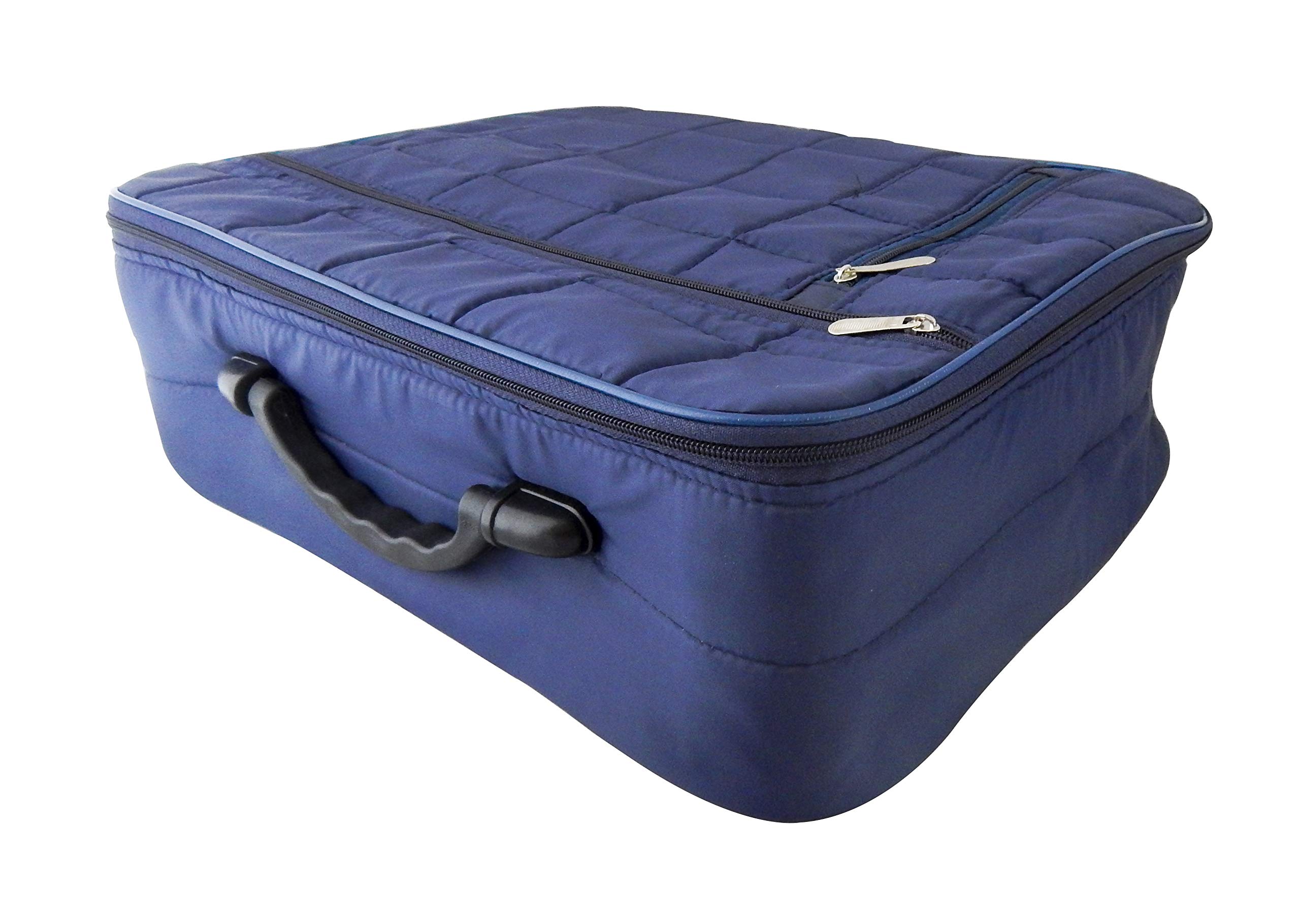 Foldable Bag, Synthetic Bag, Travel Bag, Expandable Folding Travel Bag Lightweight Waterproof Carry Overnight Luggage Bag Carrying Bag, Handbag, Suitcase, Blue (42 x 32 x 13 cm) 1 PC-image-48