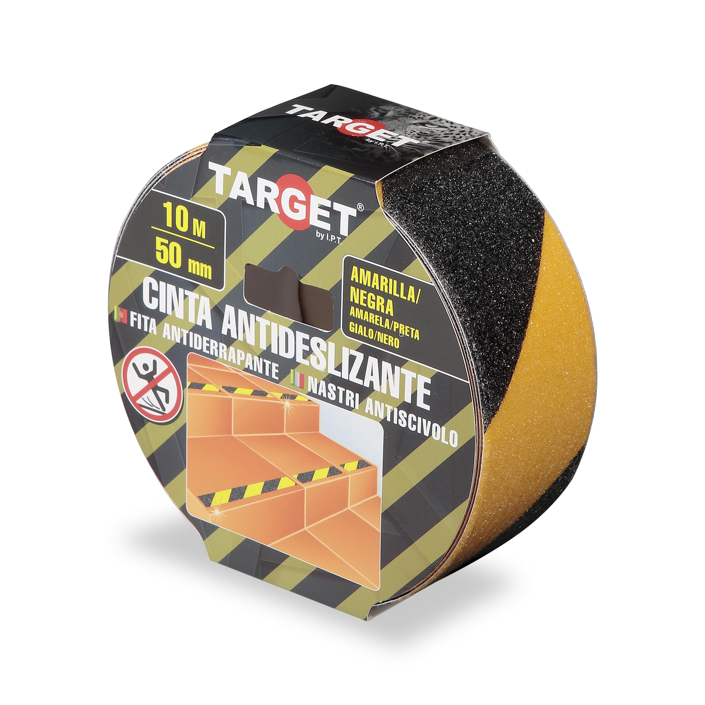 Nastro Antiscivolo Con Strisce Luminose - 10m X 50mm Per Scale E Pavimenti | Adesivo Fluorescente Per Sicurezza Noturna - Foto 5