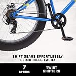 Mongoose Dolomite 26" Bicyclette à pneus gros de roue pour homme, bleu, 18" Taille du cadre