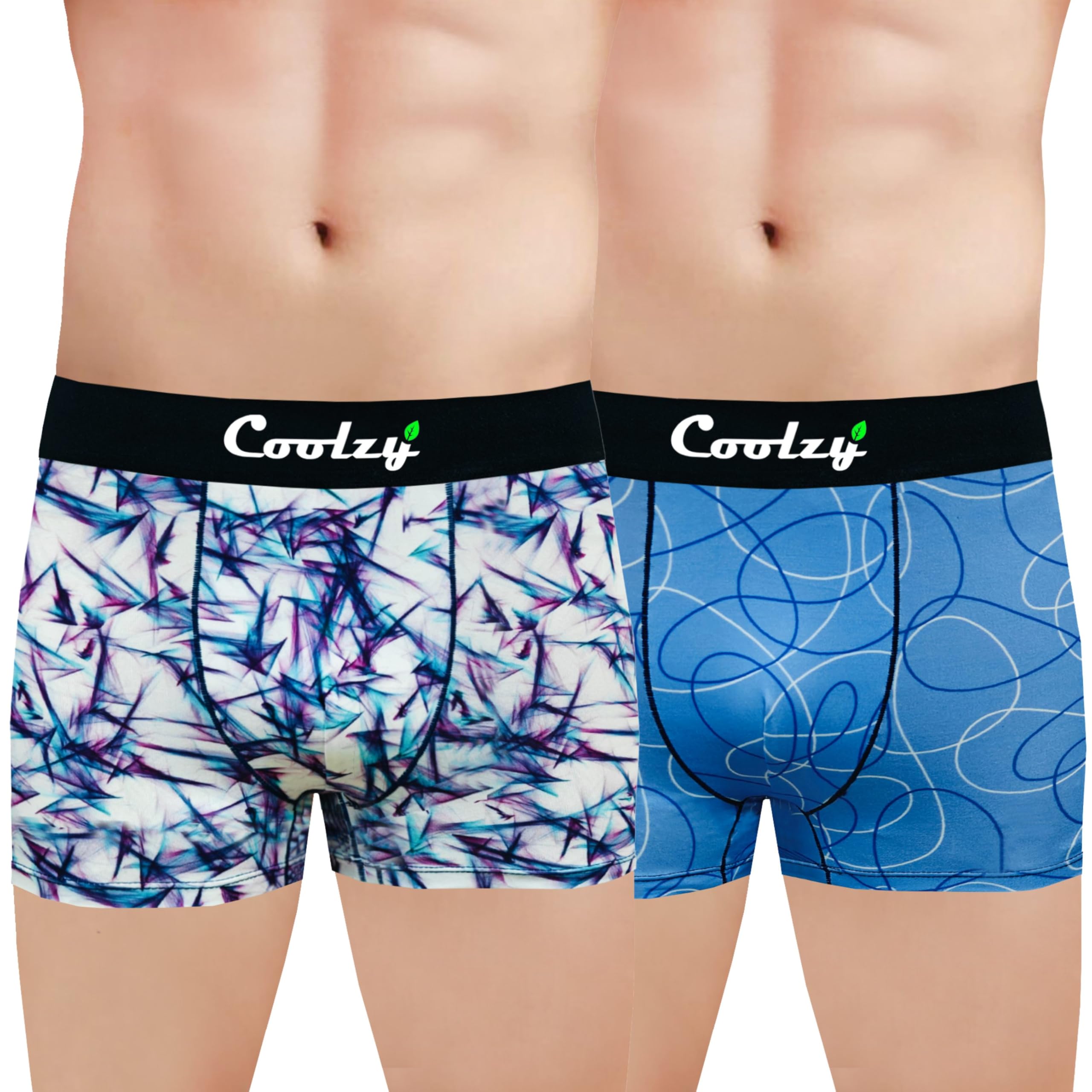 coolzy Cotton Spendex Fabric Altra Soft Trunk Printed Underwear Pack of 2-picture-10