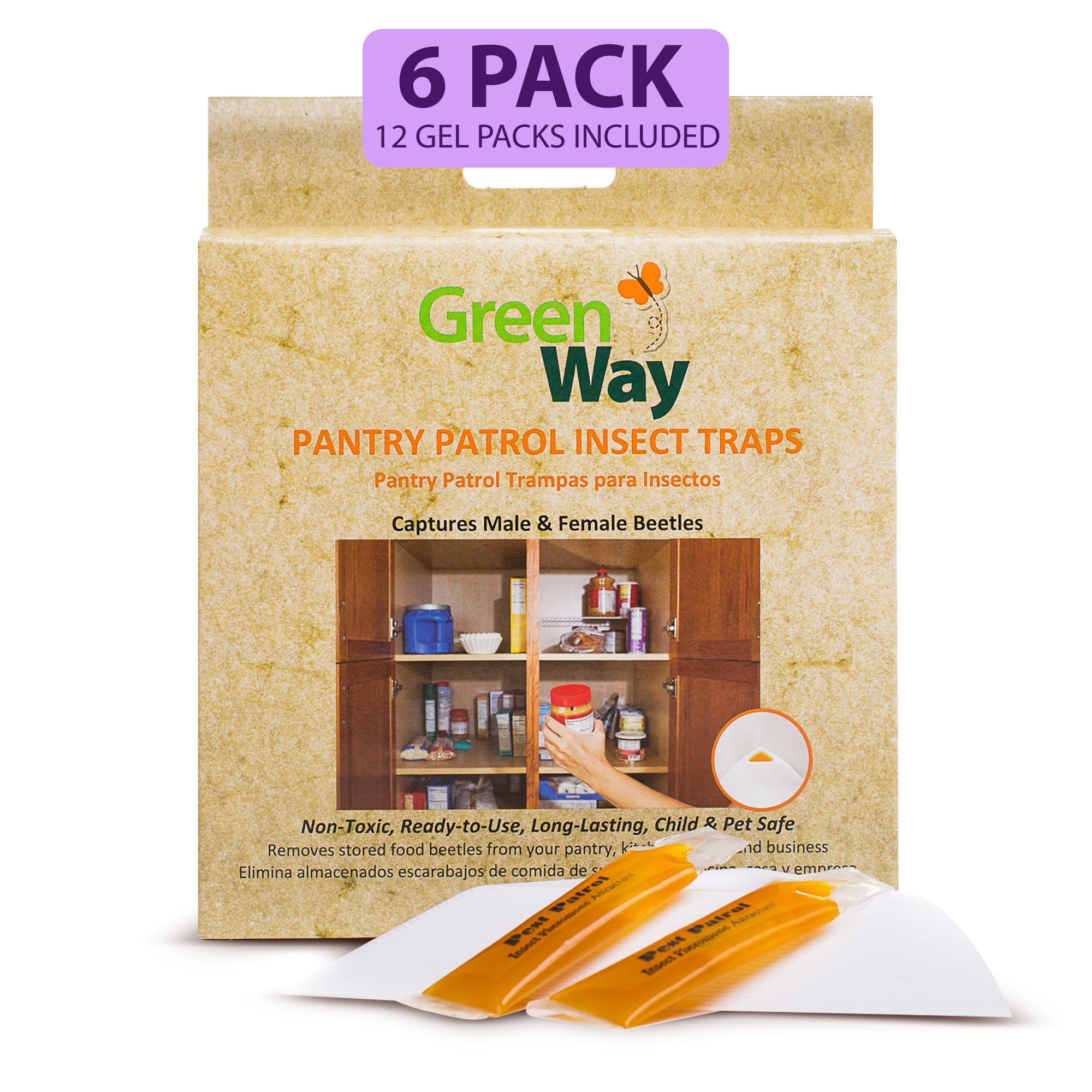 Amazon.com : Greenway Pantry Patrol Traps, Non-Toxic Pantry Moth