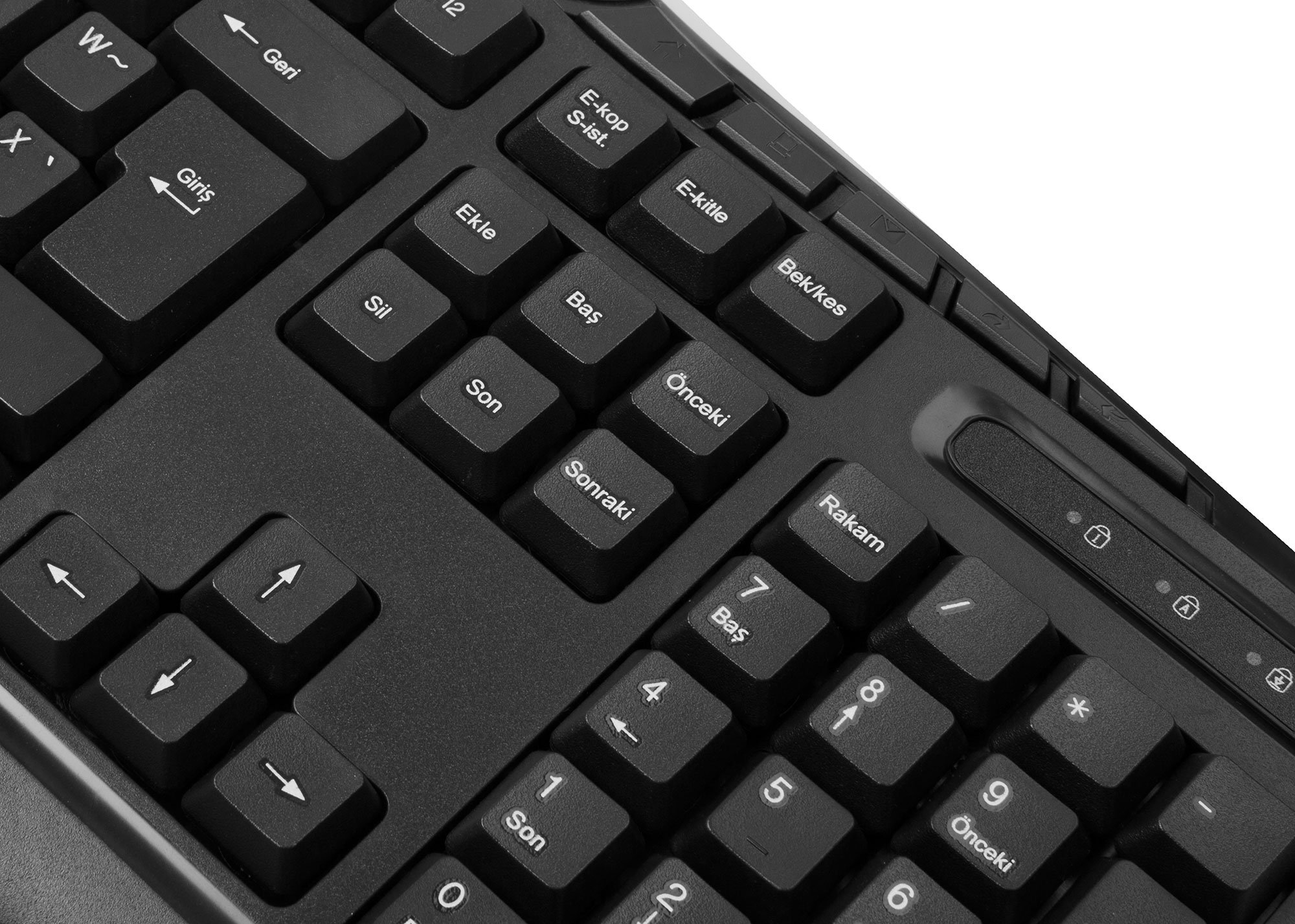 Everest KB-250F czarna USB pełna turecka F Klawiatura multimedialna