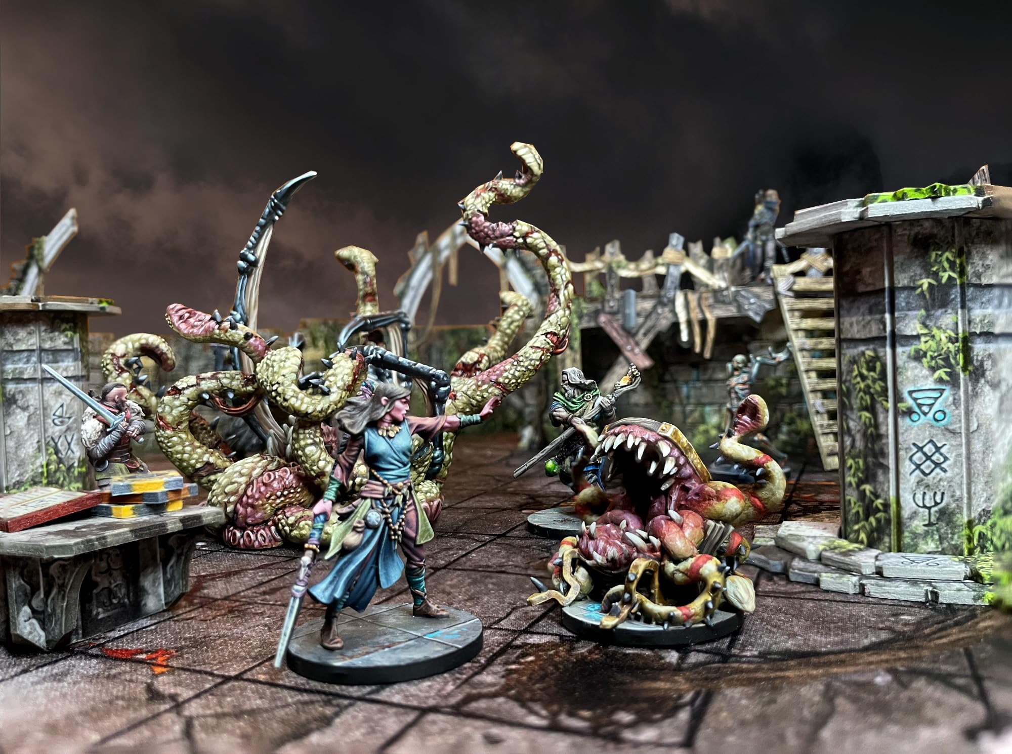 Maladum Oblivion's Maw Expansion - Fantasy Dungeon Crawler Game Immersive Terrain Solo, Co-op and Adversarial Play