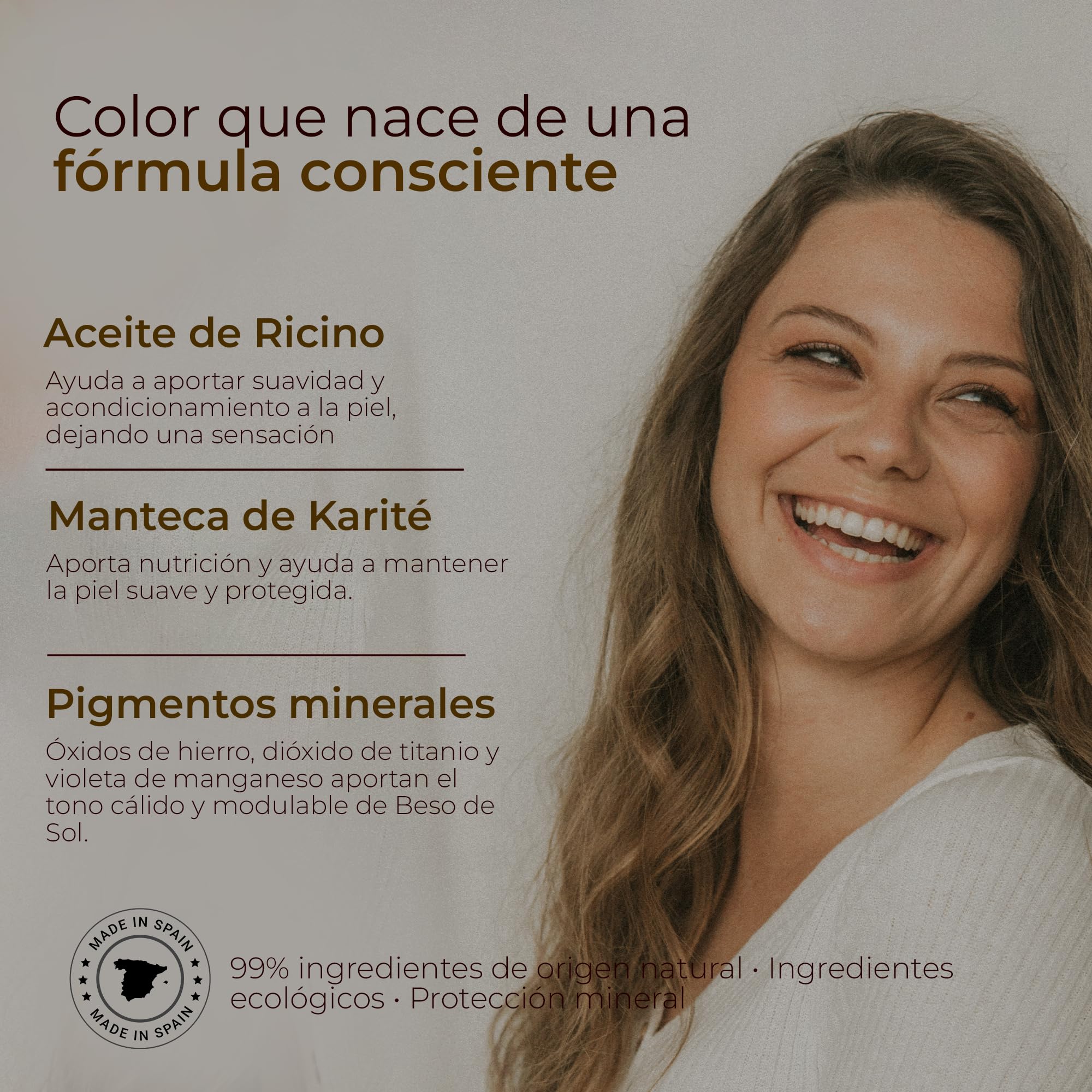 Colorete en Crema y Color Labios 10g - Beso de Sol Multifunción