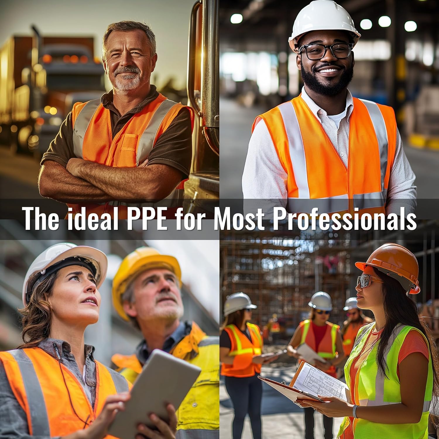 JKSafety Safety Vest for Men Women 10 PCS Hi Vis Construction Vest Reflective Class 2 High Visibility Meet ANSI Standard - Image 6