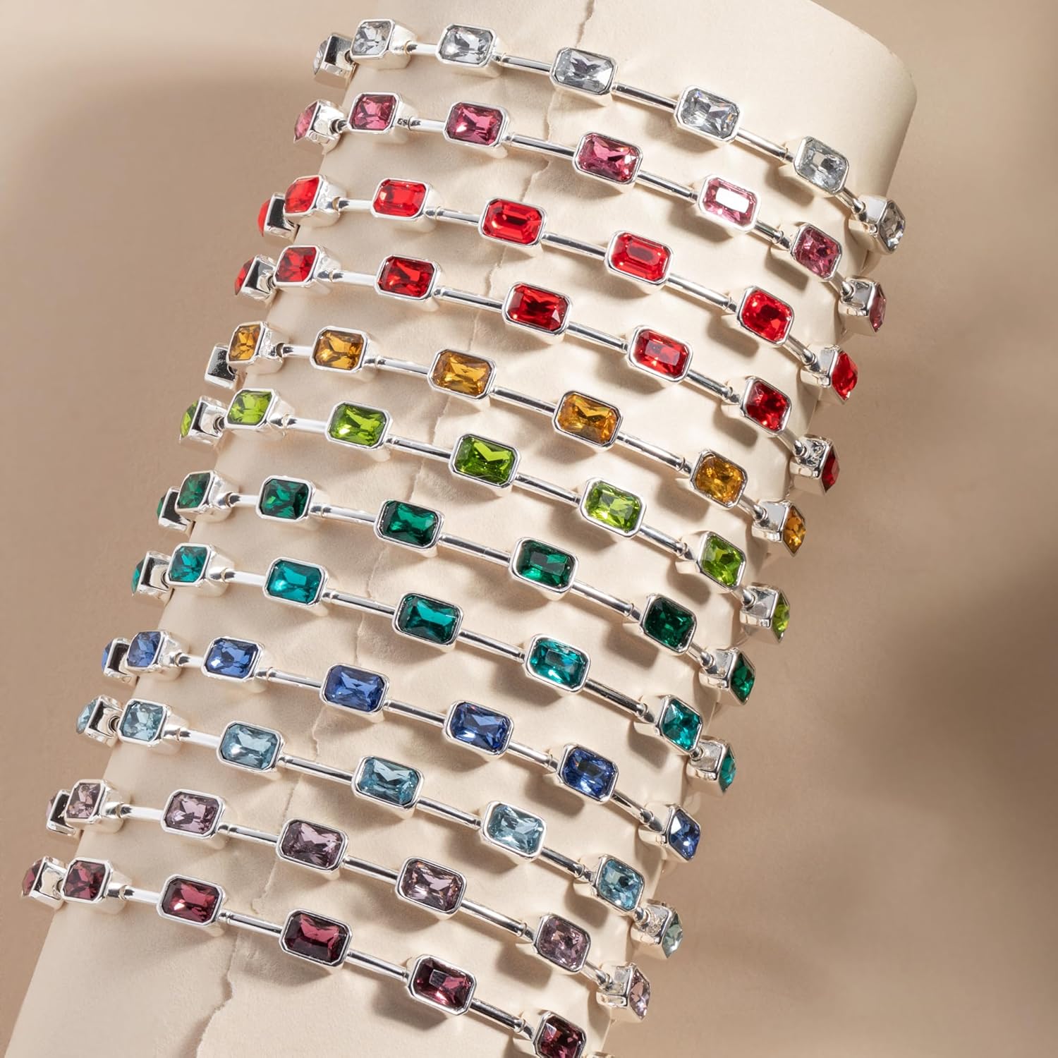 Alex and Ani November Birthstone Emerald Cut Bangle