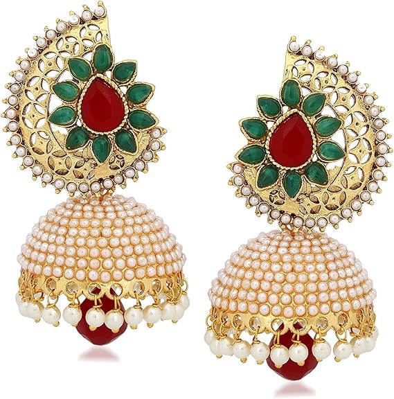 Amazon ロイヤルブリング ボリウッドスタイル スタイリッシュ 伝統的なインドジュエリー Jhumki Jhumkaピアス 女性用 ネックレス 通販 Amazon ロイヤルブリング ボリウッドスタイル スタイリッシュ 伝統的なインドジュエリー Jhumki Jhumkaピアス 女性用 ネックレス 通販