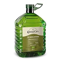Costa d’Oro – Il Biologico 5L. Olio extravergine di oliva non filtrato, estratto a freddo, prodotto secondo i metodi della filiera biologica. PET da 5L.