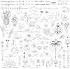3 Sheets Temporary Tattoos for Women Fake Tattoo Small Beach Summer Semi Permanent Tattoos Waterproof for Hand Arm Shoulder