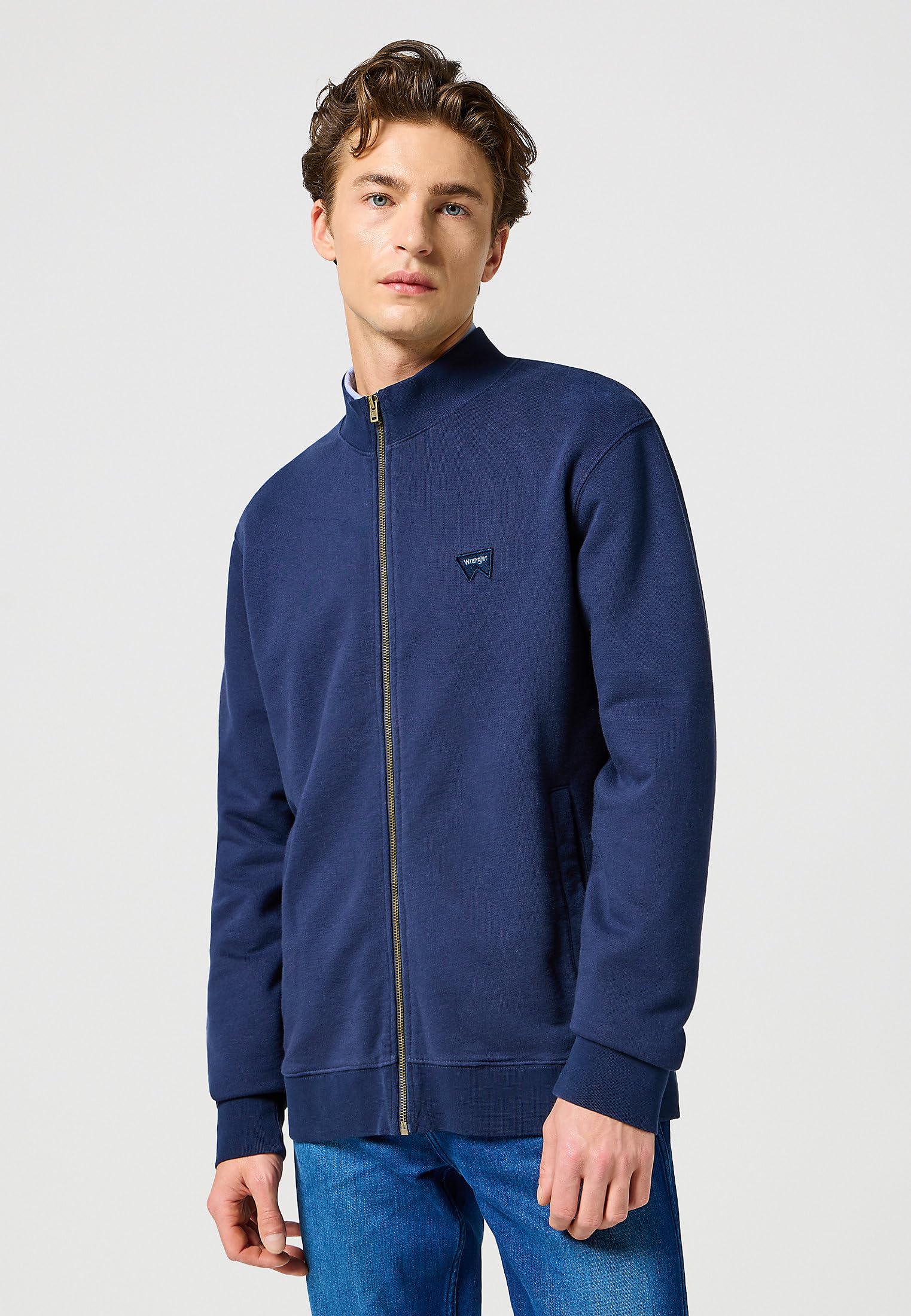 Wrangler Zip sul Collo A Imbuto Maglia di Tuta Uomo