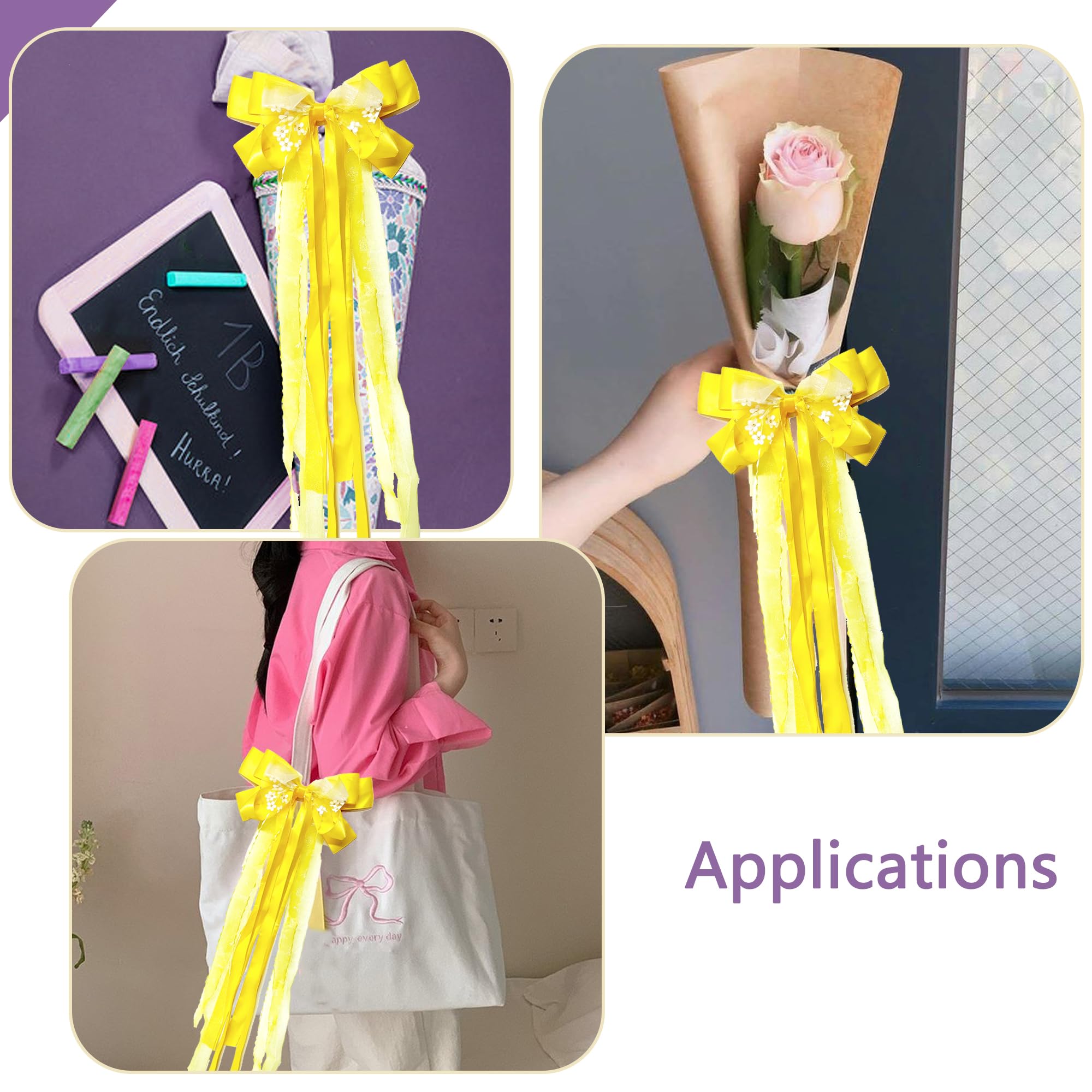 Schultütenschleife Lila-Rosa - 60cm Fertigschleife Für Einschulung